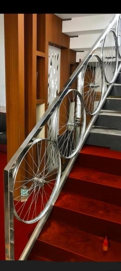 Staircase railings Chennai premium stainless steel by Ramdev Steel