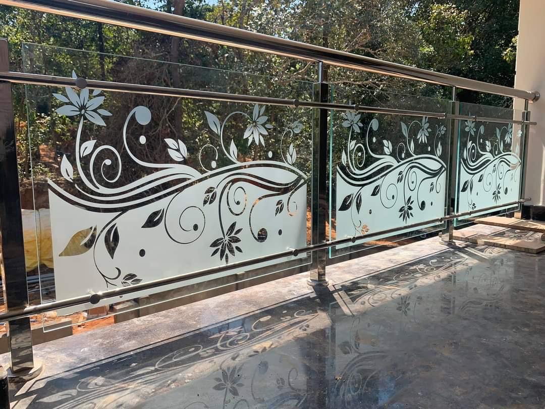Balcony railings Chennai premium stainless steel mirror finish by Ramdev Steel