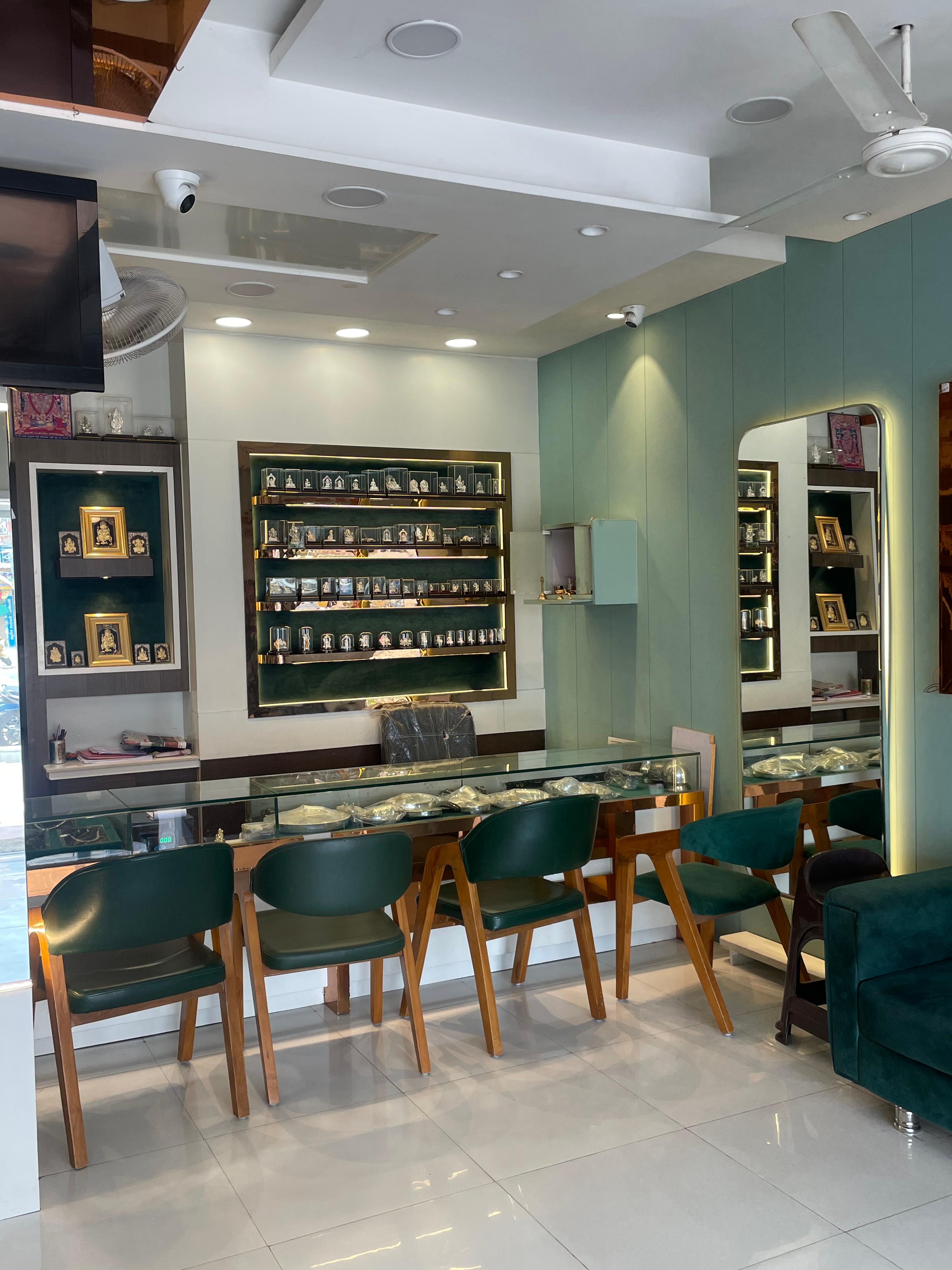 Inside Raj Jewellers showroom