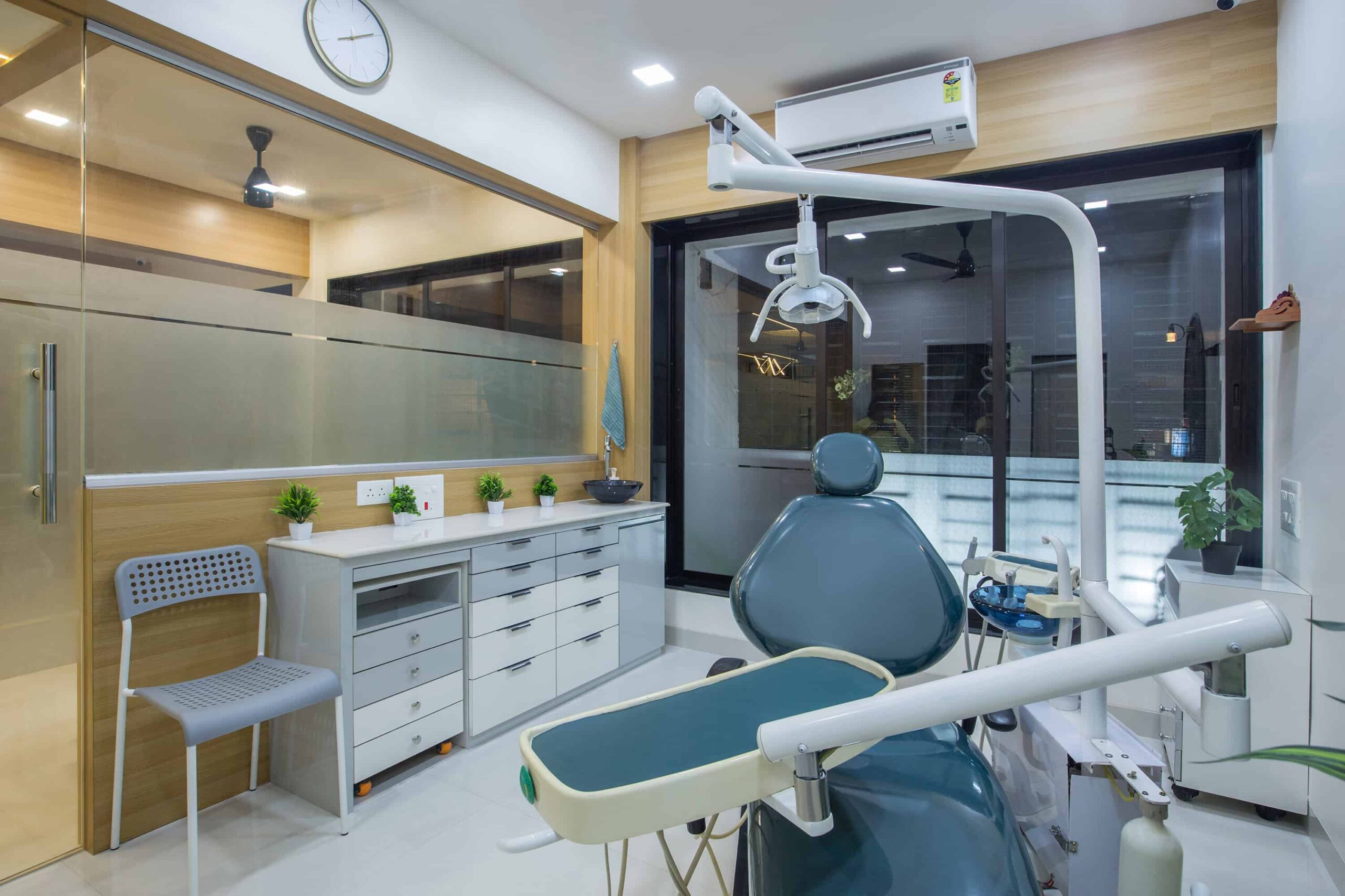 Treatment room at Dr. Raut's Modern Dental, Virar West