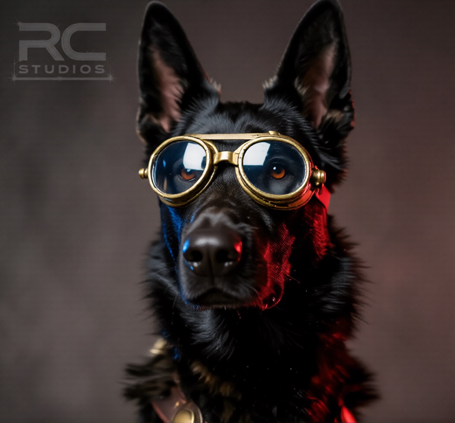 Dramatic pet portrait