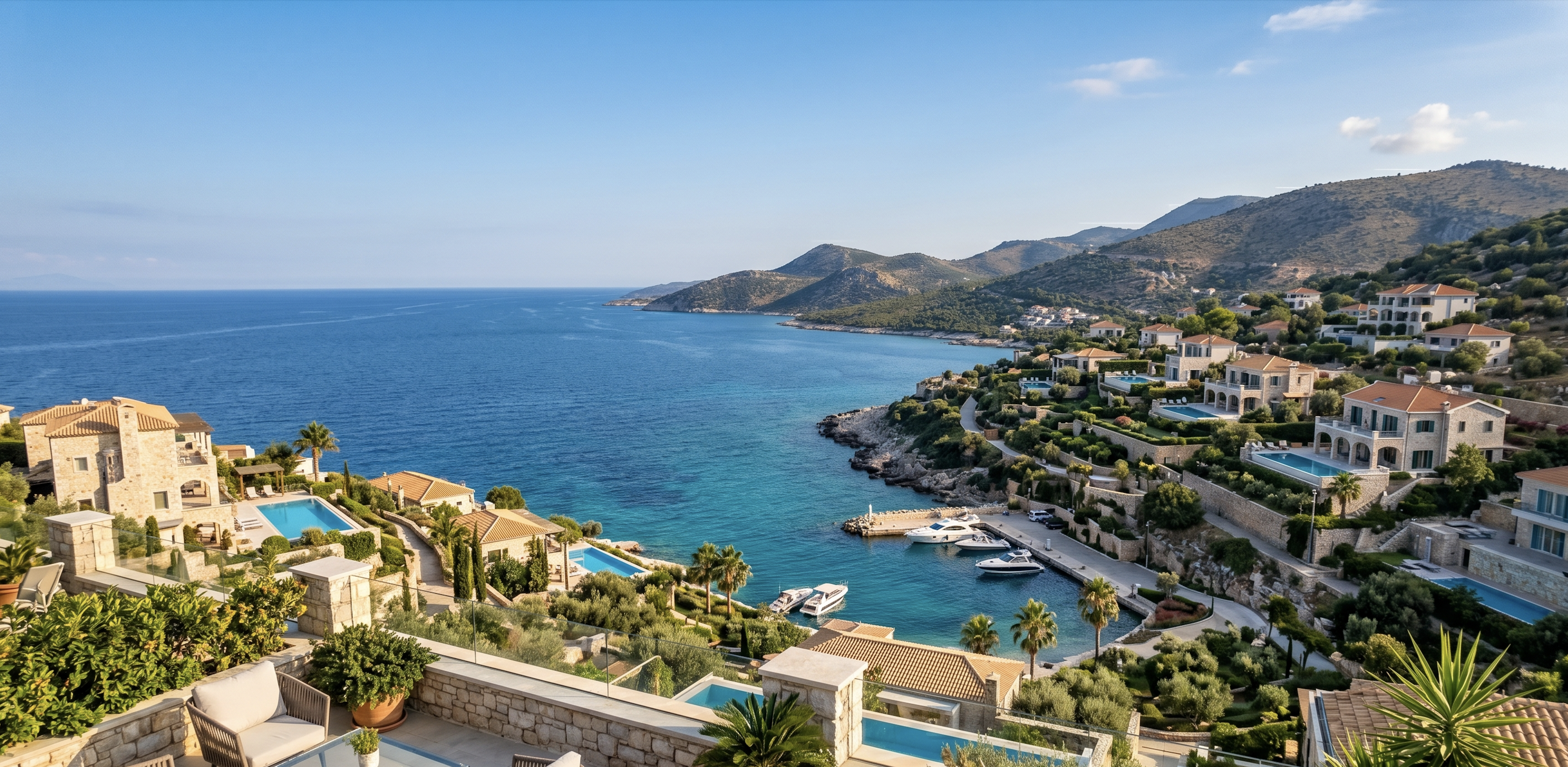 Coastal villas in Albania