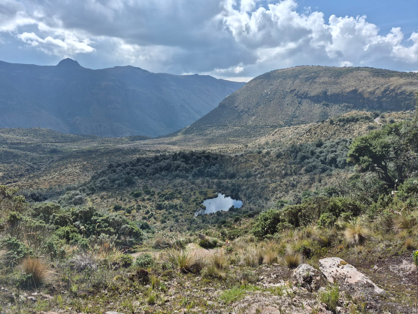 Antisana volcano rising above the Andes near Quito, Ecuador