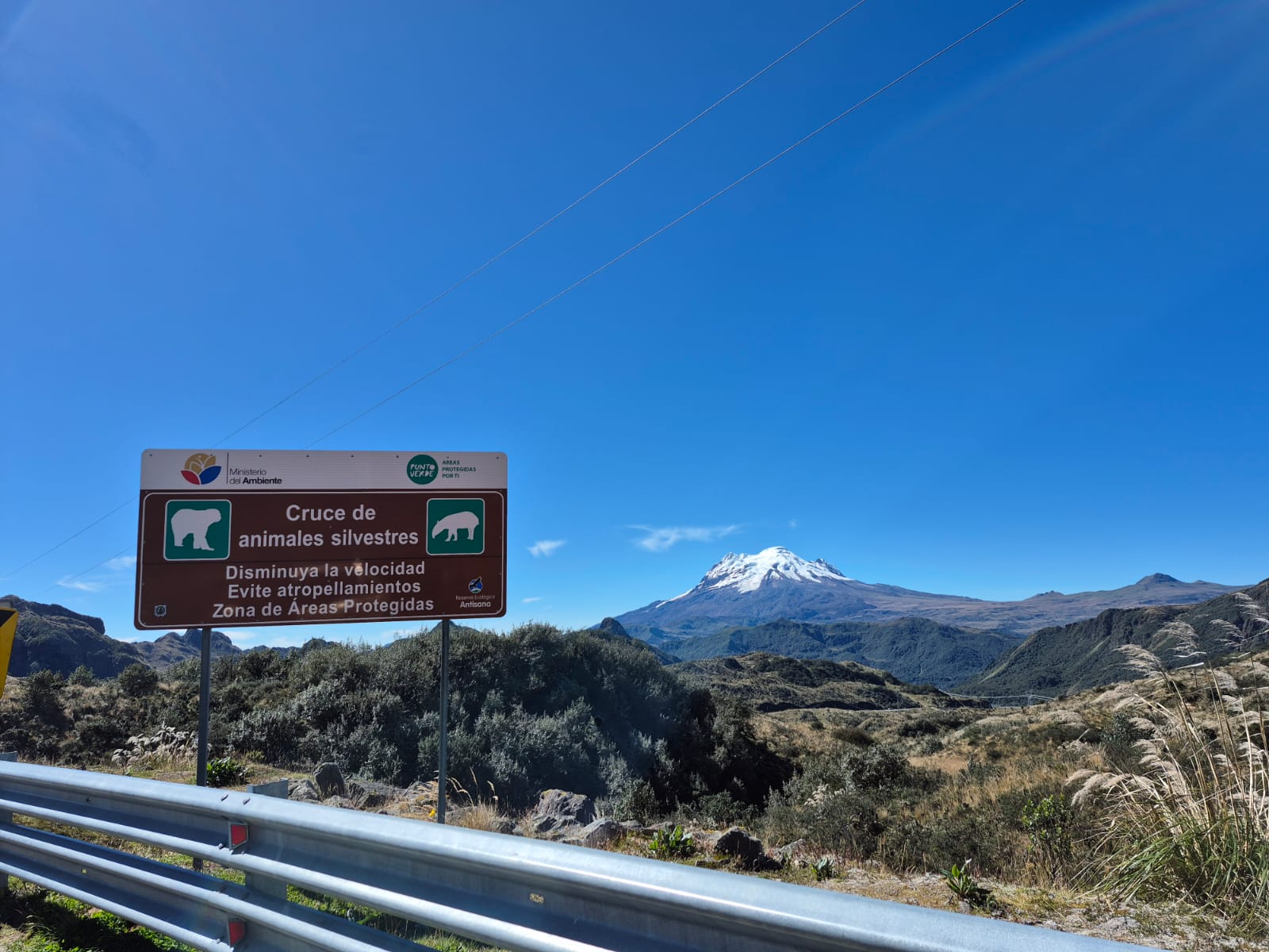Páramo valley and lagoon in the Antisana Ecological Reserve east of Quito