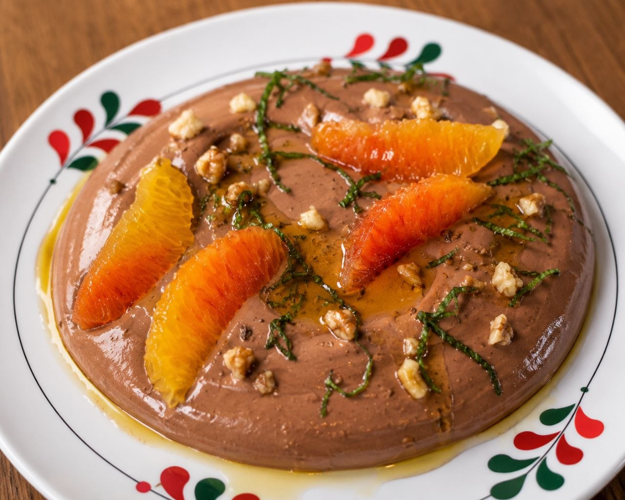 Chocolate Mousse with Orange & Olive Oil