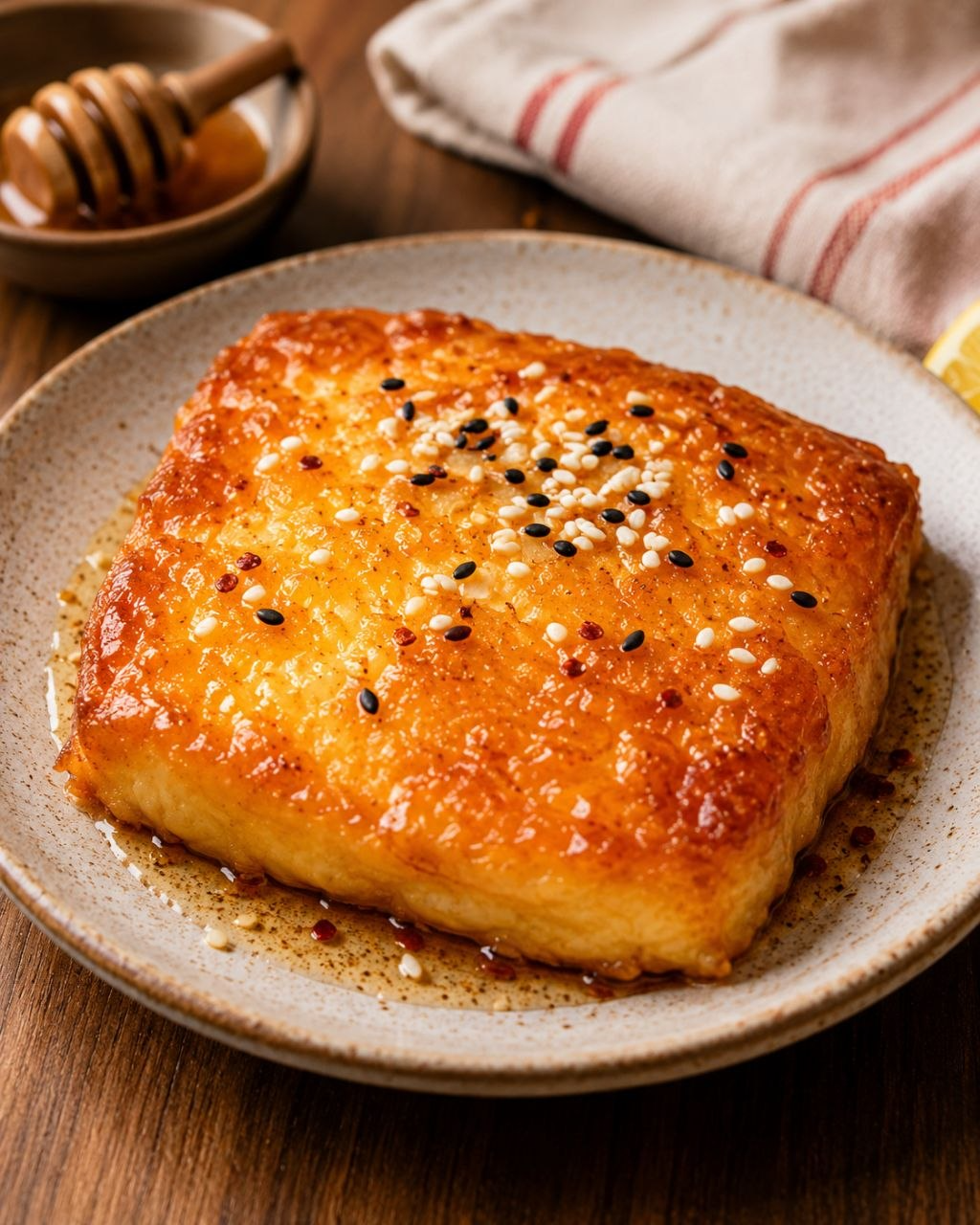 Feta Saganaki in Phyllo with Honey