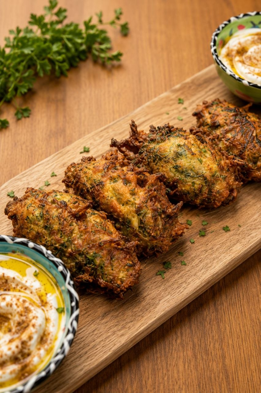 Kolokithokeftedes (Zucchini Fritters)