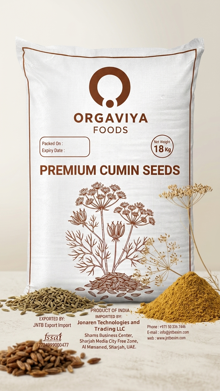 Premium Cumin Seeds 18 KG