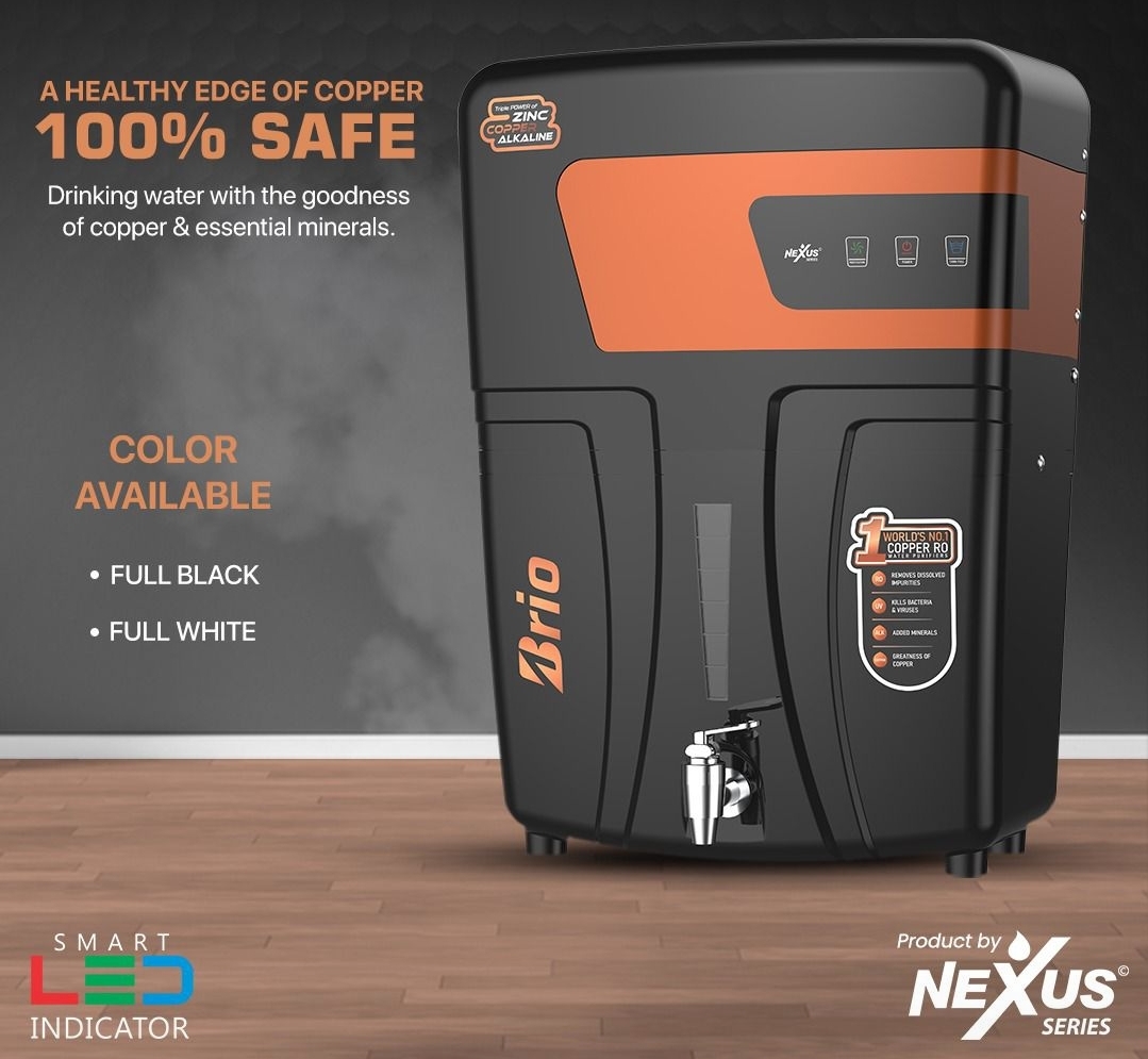 Nexus Brio copper zinc alkaline RO water purifier Lucknow