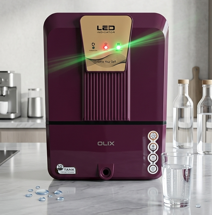 OLIX wine purple designer RO water purifier new model Lucknow