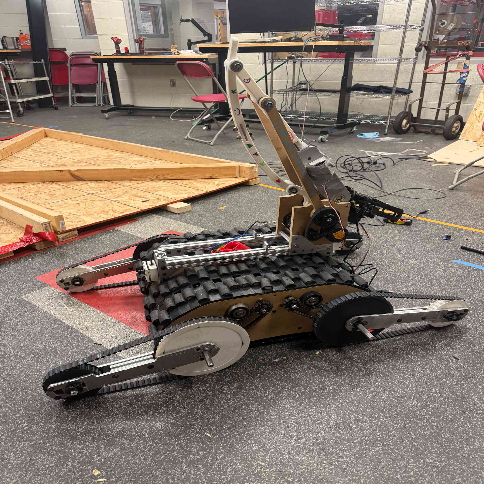 RoboCup Korea — robot with arm extended
