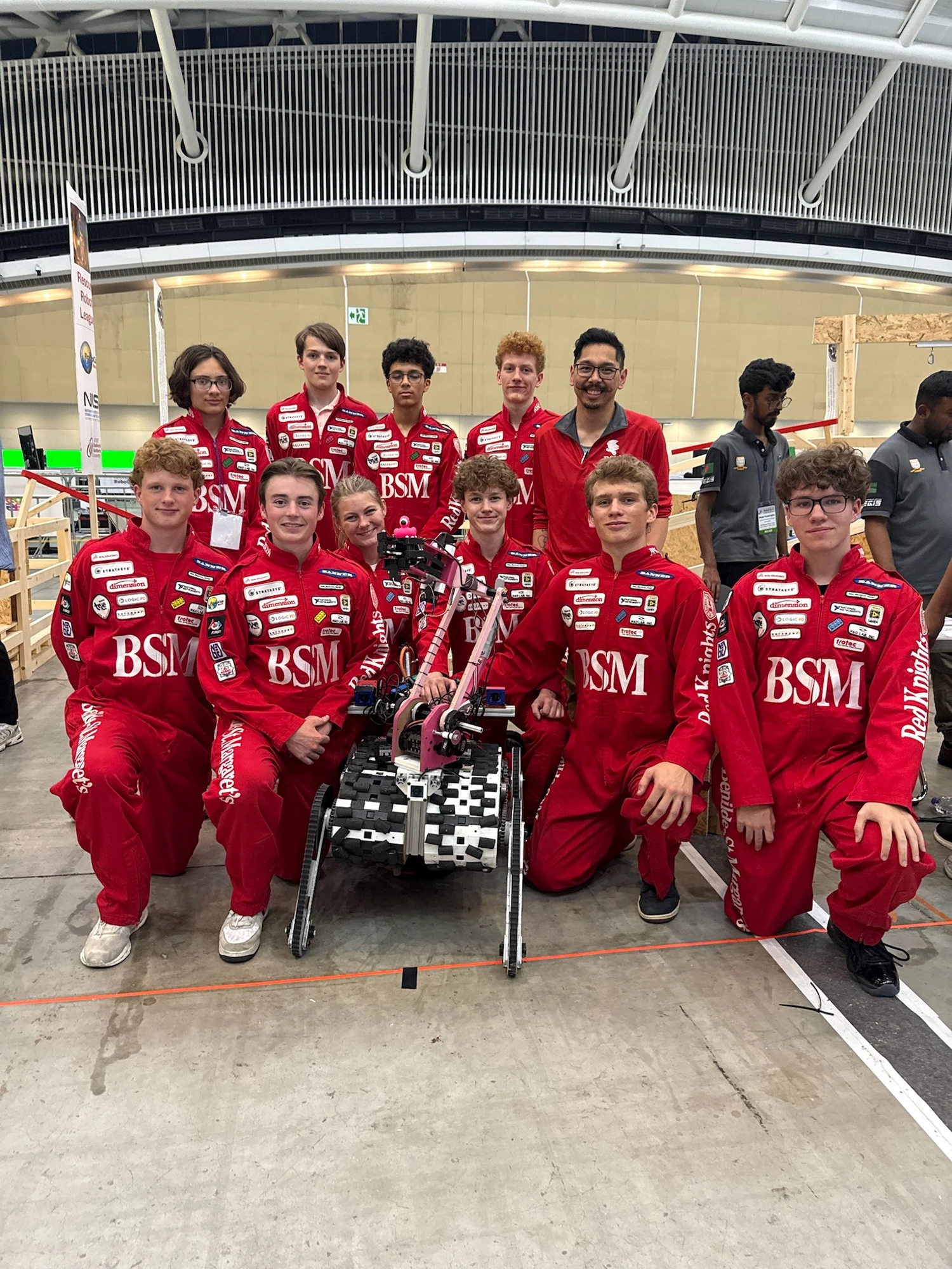 RoboCup Korea — BSM Robotics team with the robot