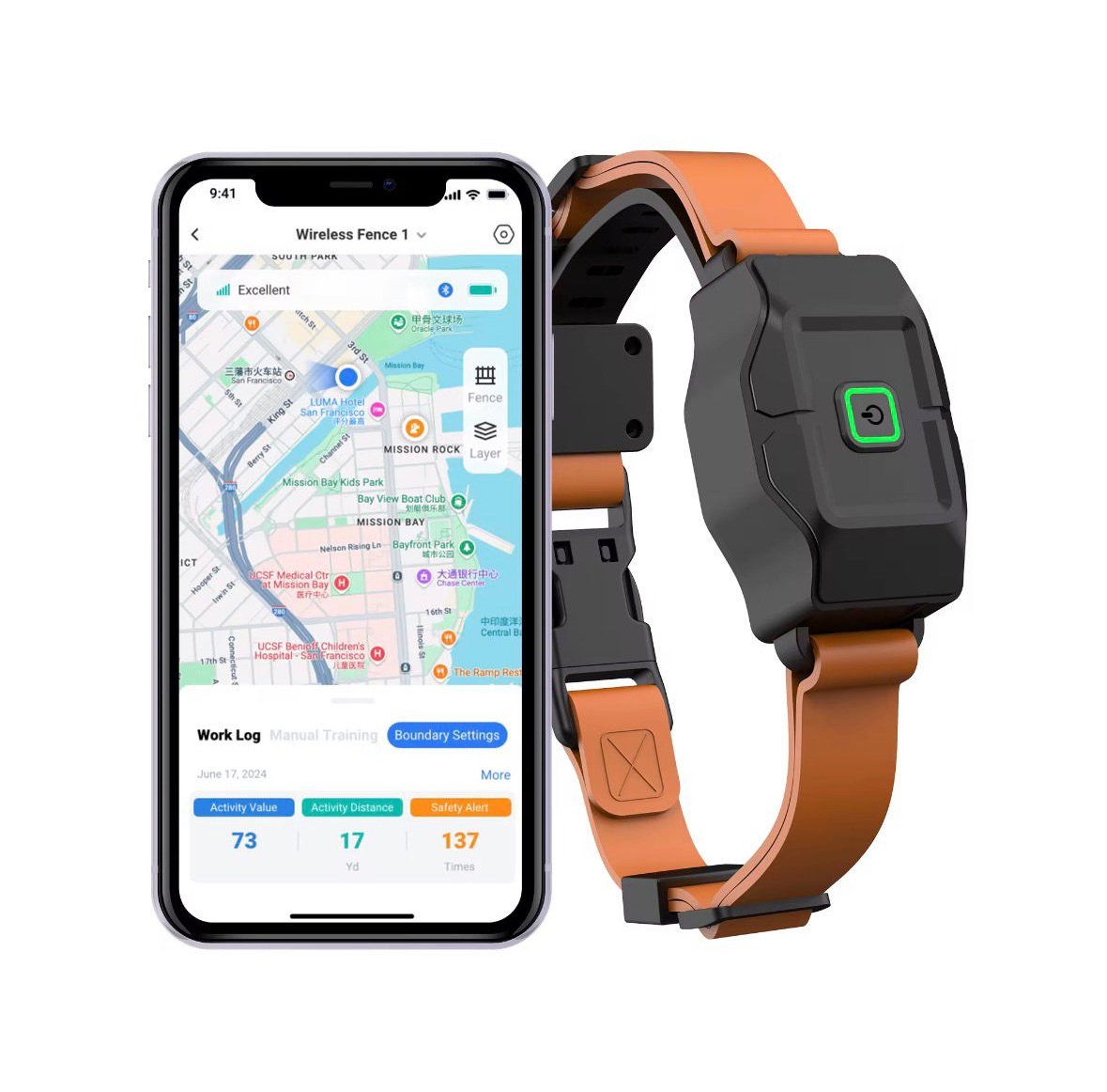 Collier GPS RoG Max 4G — Suivi, Dressage & Clôture Virtuelle