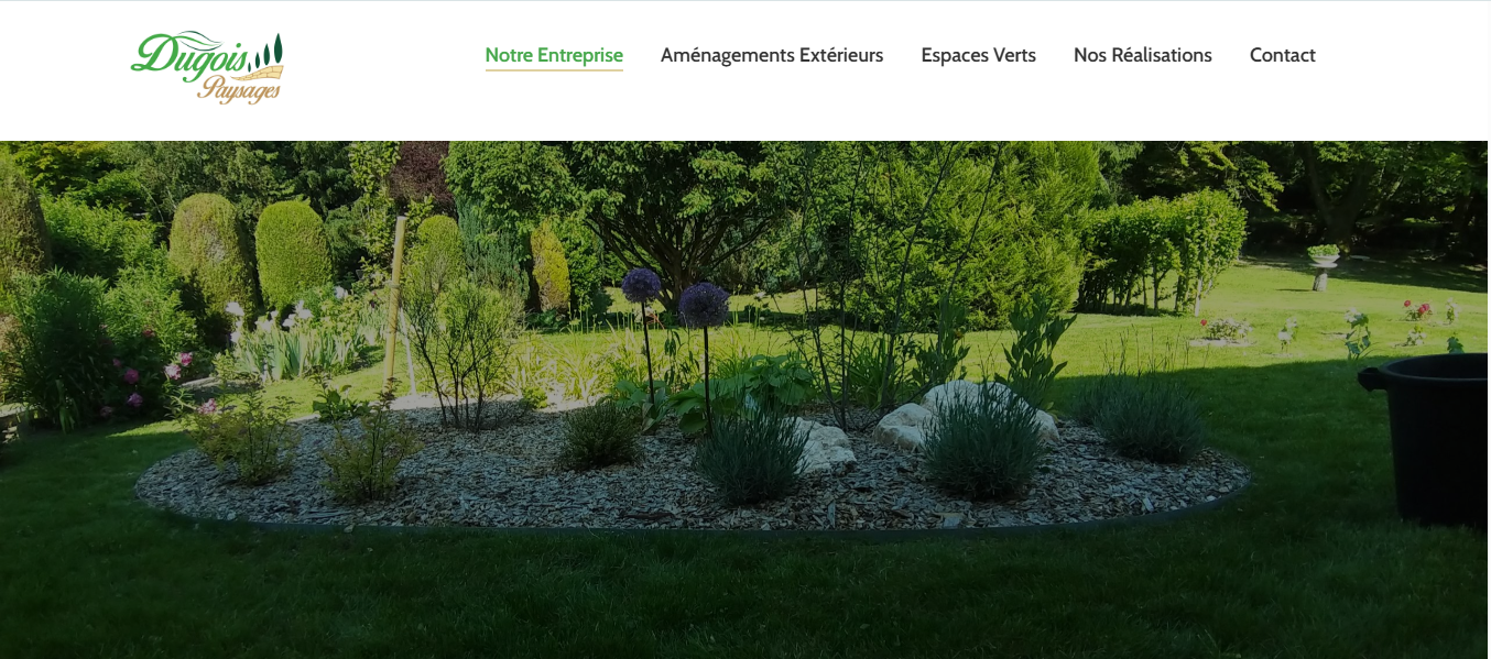 Aperçu du site — Dugois Paysage