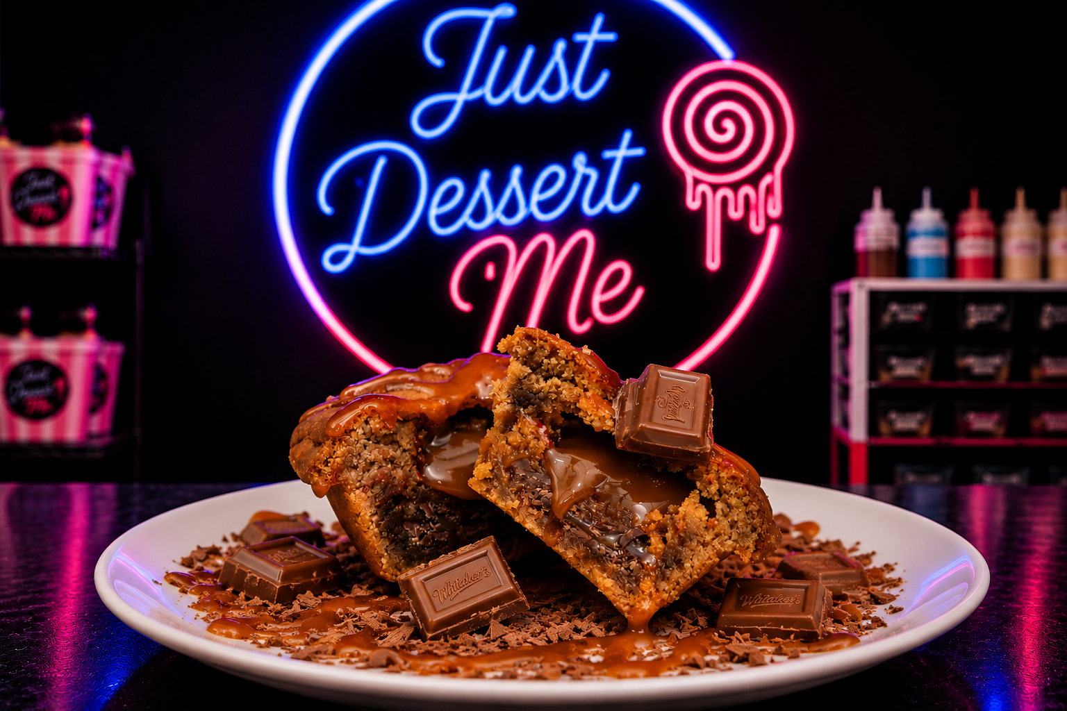 Chocolate & Caramel Cookie Pie — fresh-baked Cookie Pies Hamilton, made in Hillcrest by Just Dessert Me