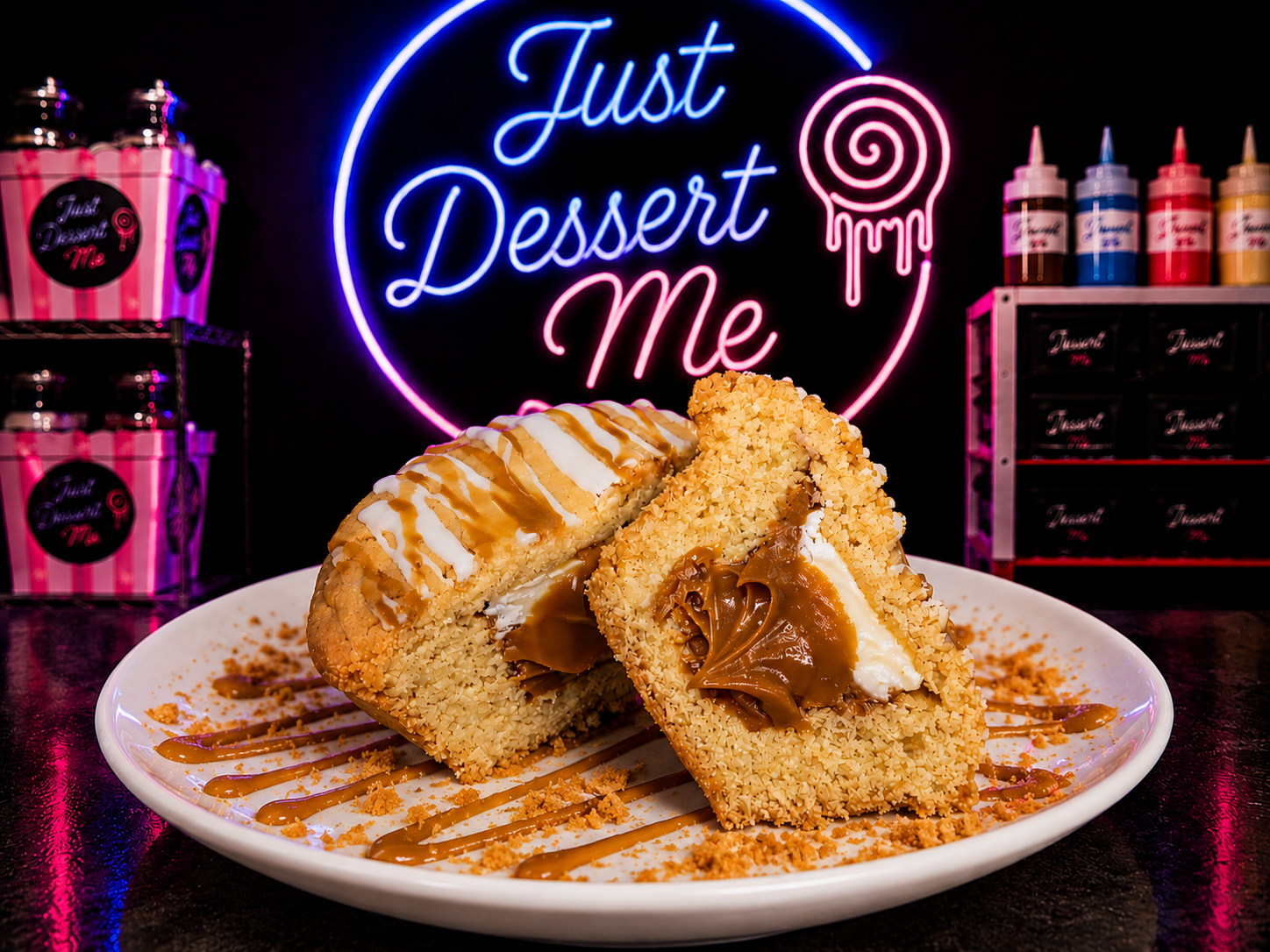 Biscoff & White Chocolate Cookie Pie — fresh-baked Cookie Pies Hamilton, made in Hillcrest by Just Dessert Me