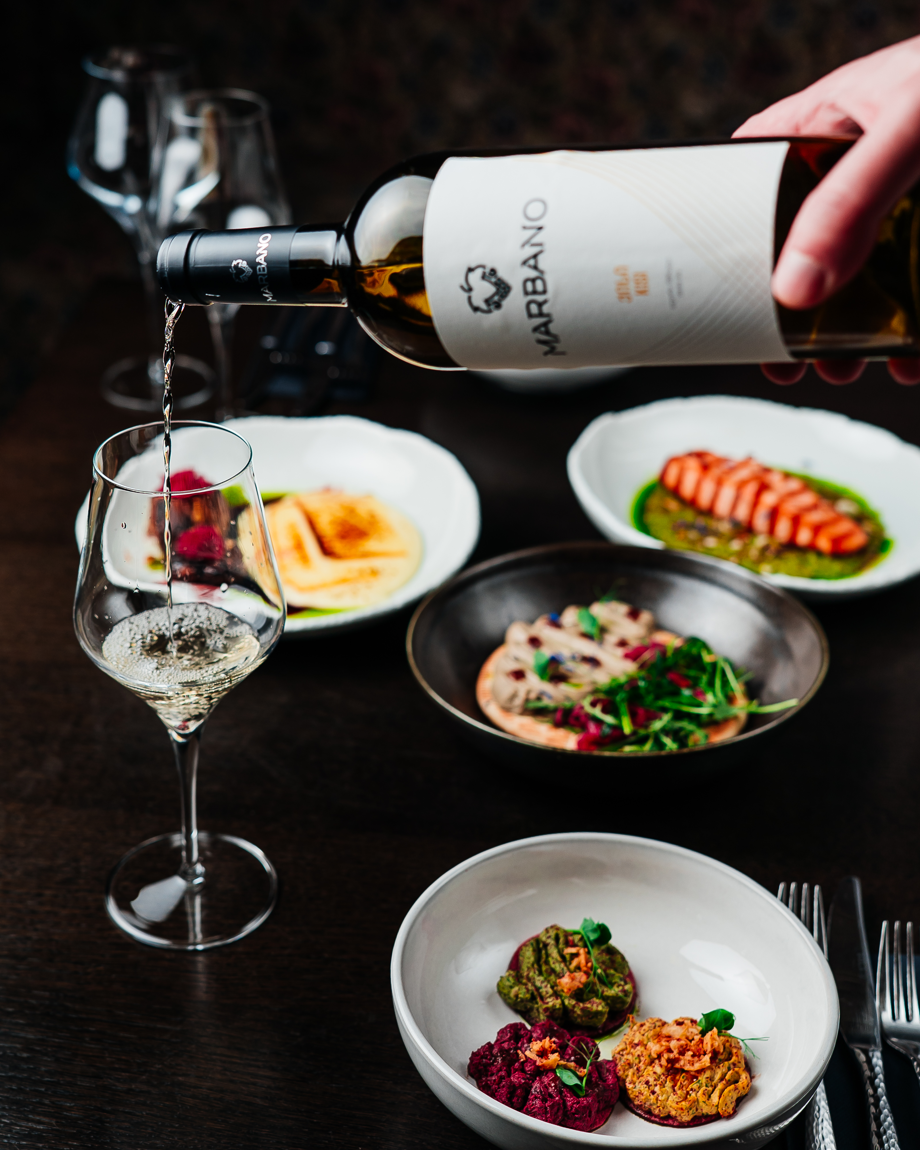 Wine and appetizers