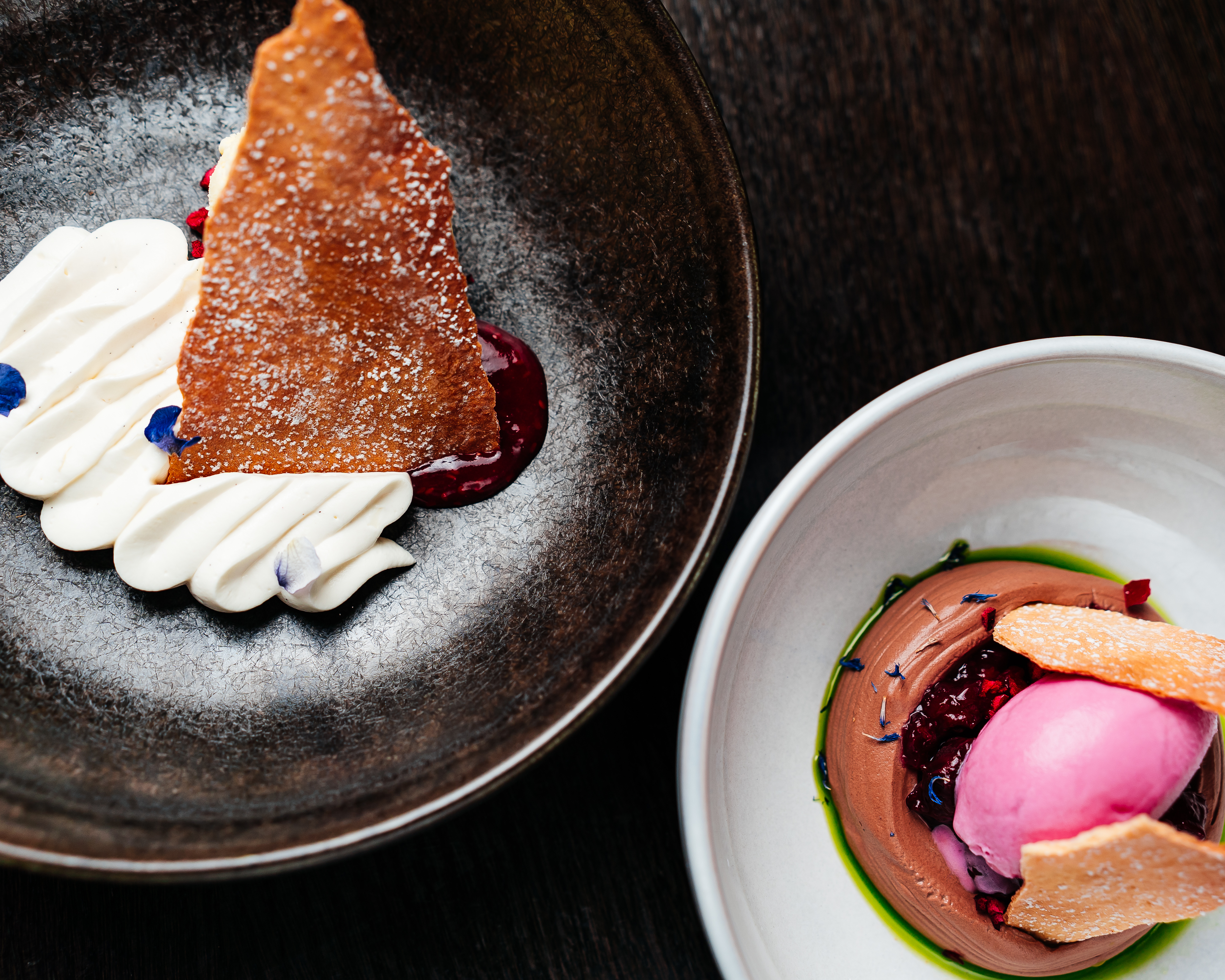 Desserts selection