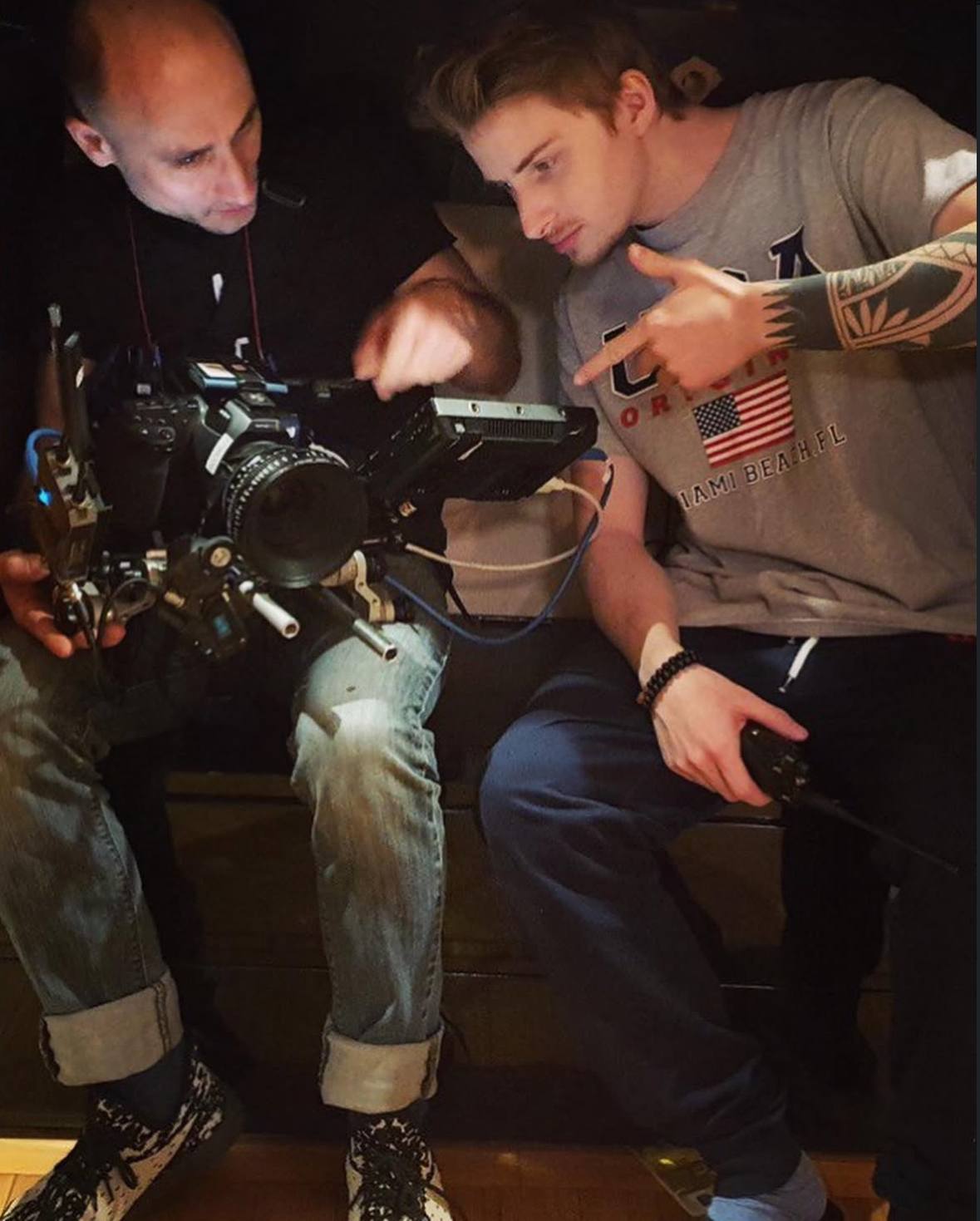 Behind the scenes photograph — Valeriy Rudenko film production, frame 08