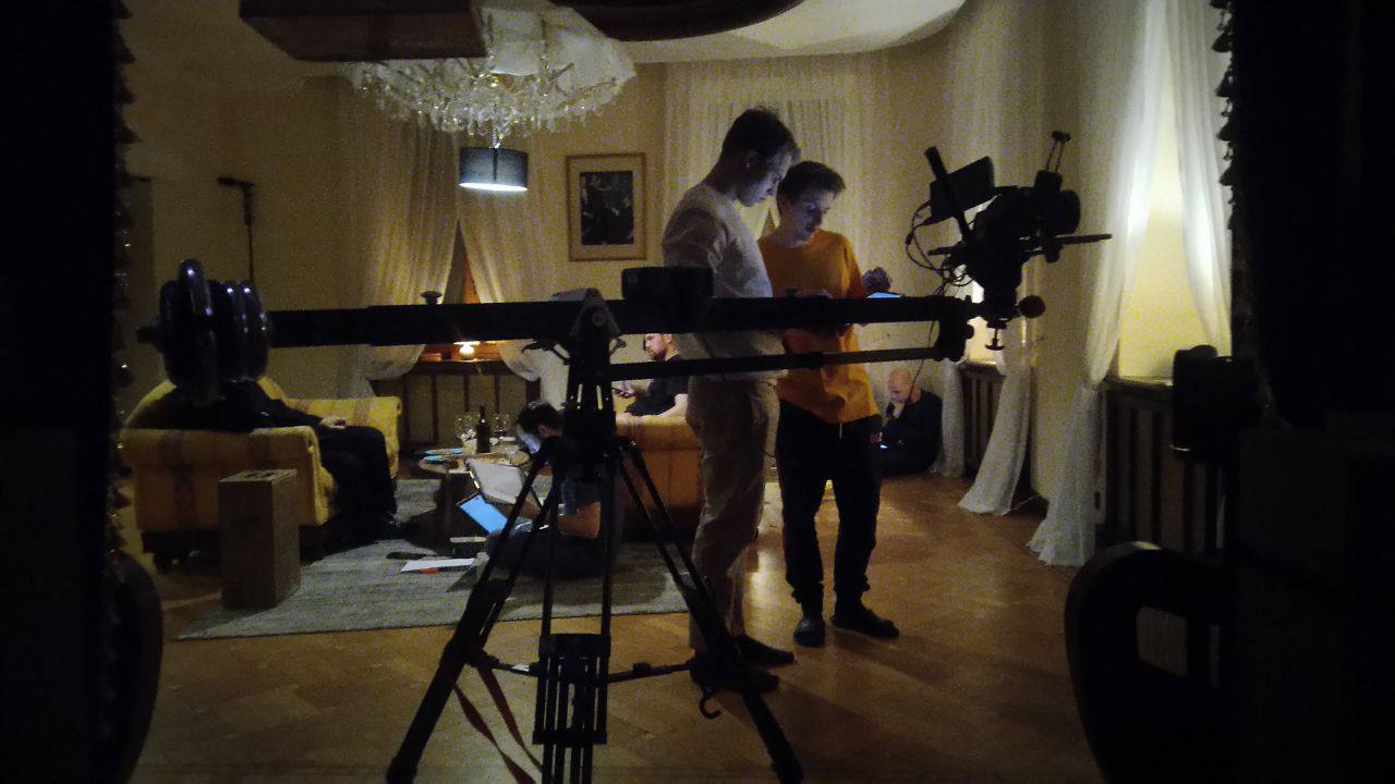 Behind the scenes photograph — Valeriy Rudenko film production, frame 06