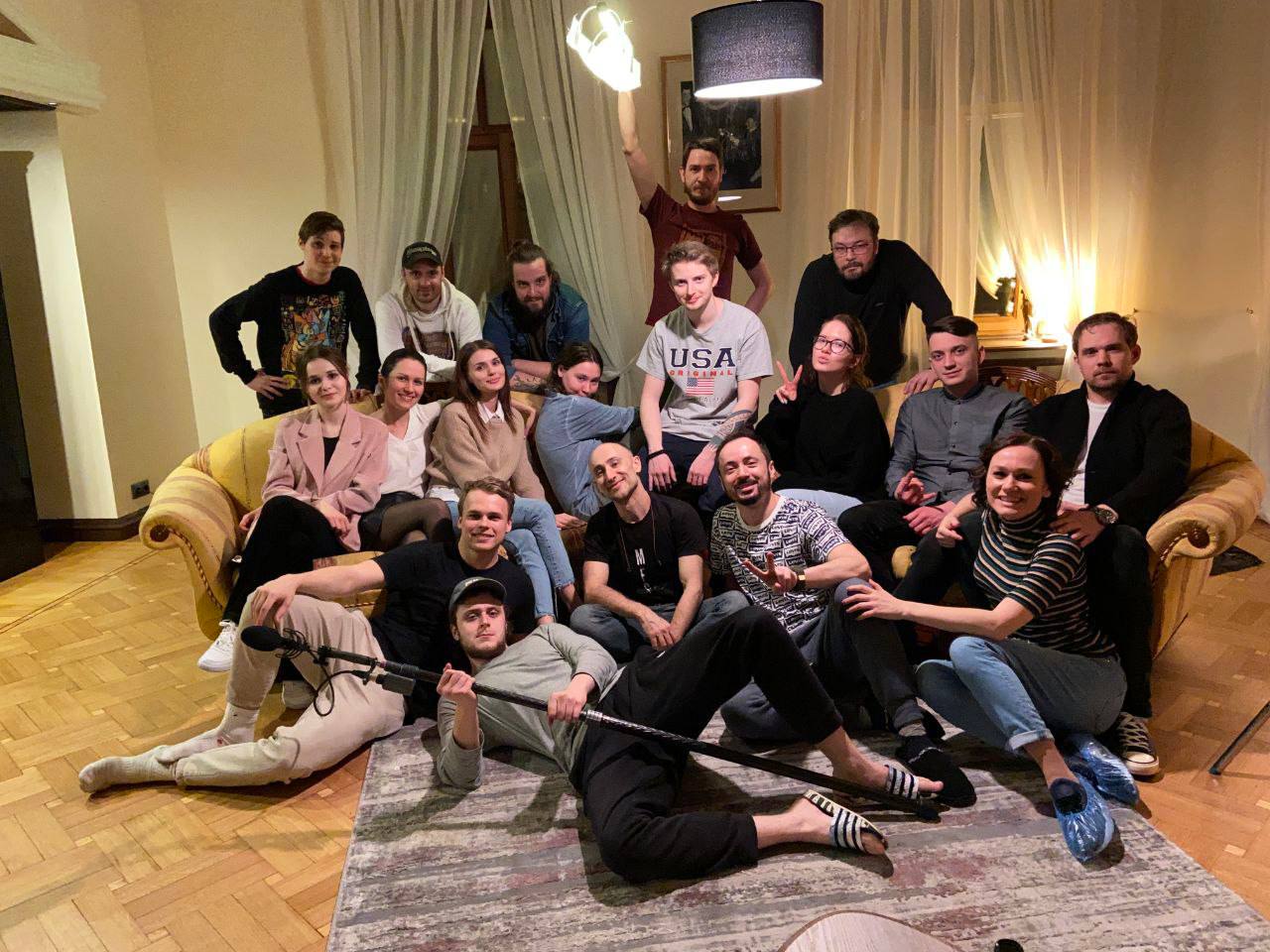Behind the scenes — Valeriy Rudenko directing on set, opening frame