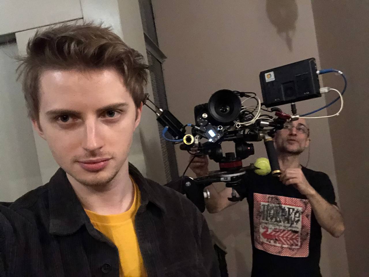 Behind the scenes photograph — Valeriy Rudenko film production, frame 02