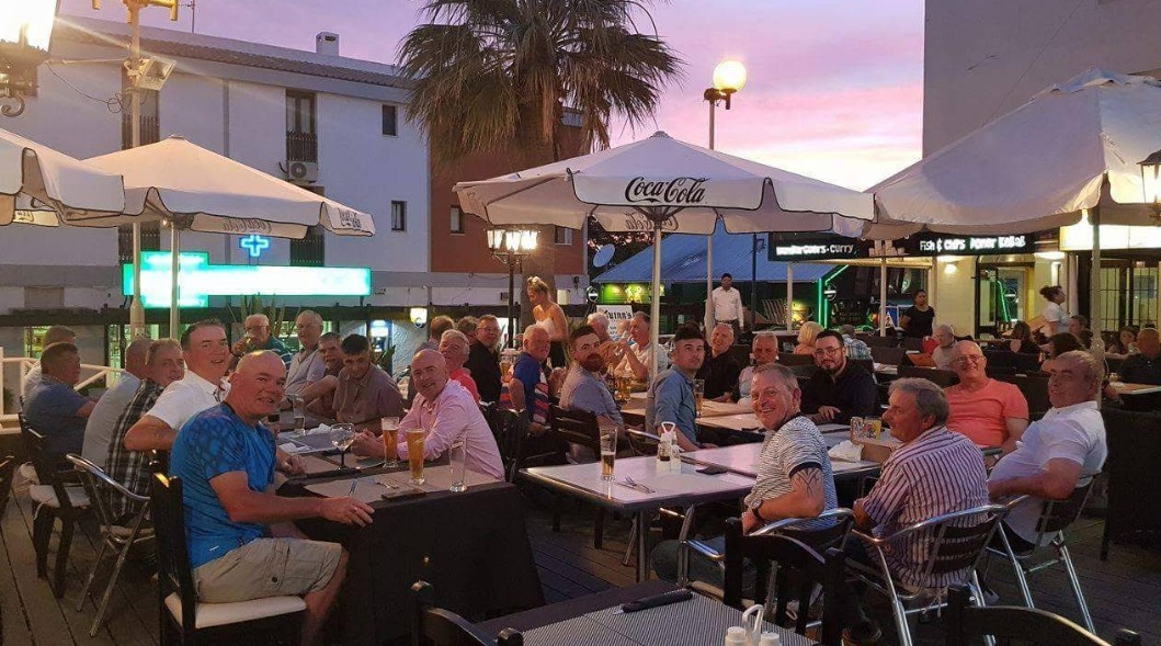 Outdoor terrace dining
