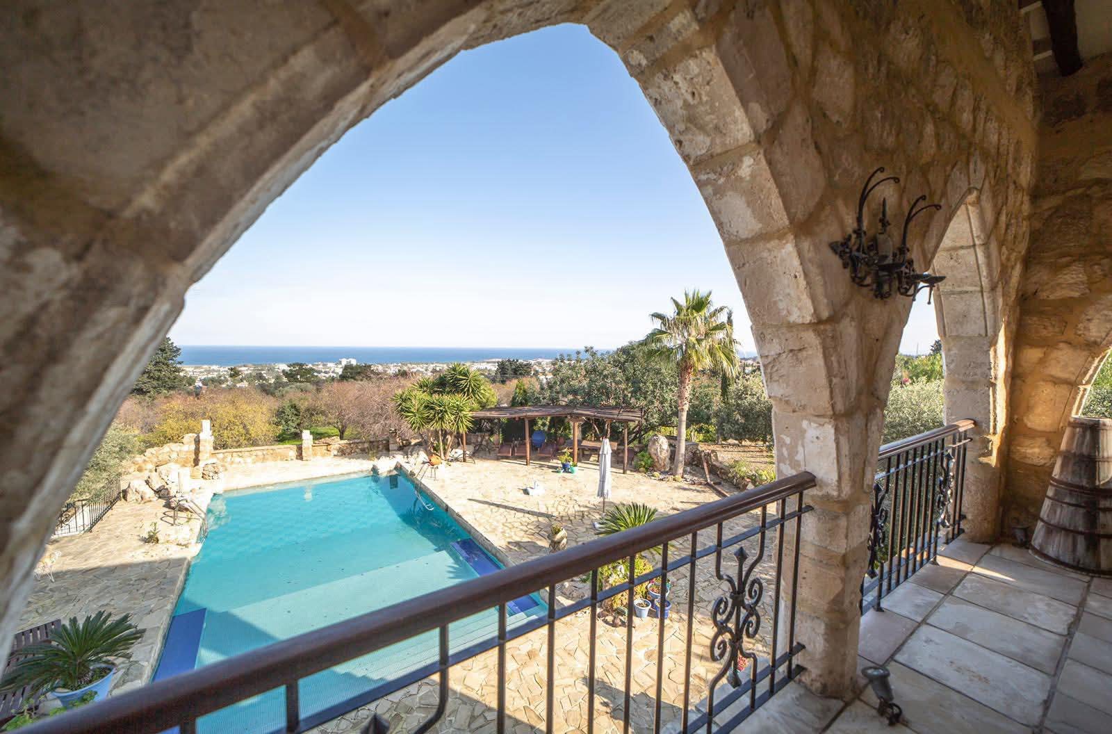 Villa pool view