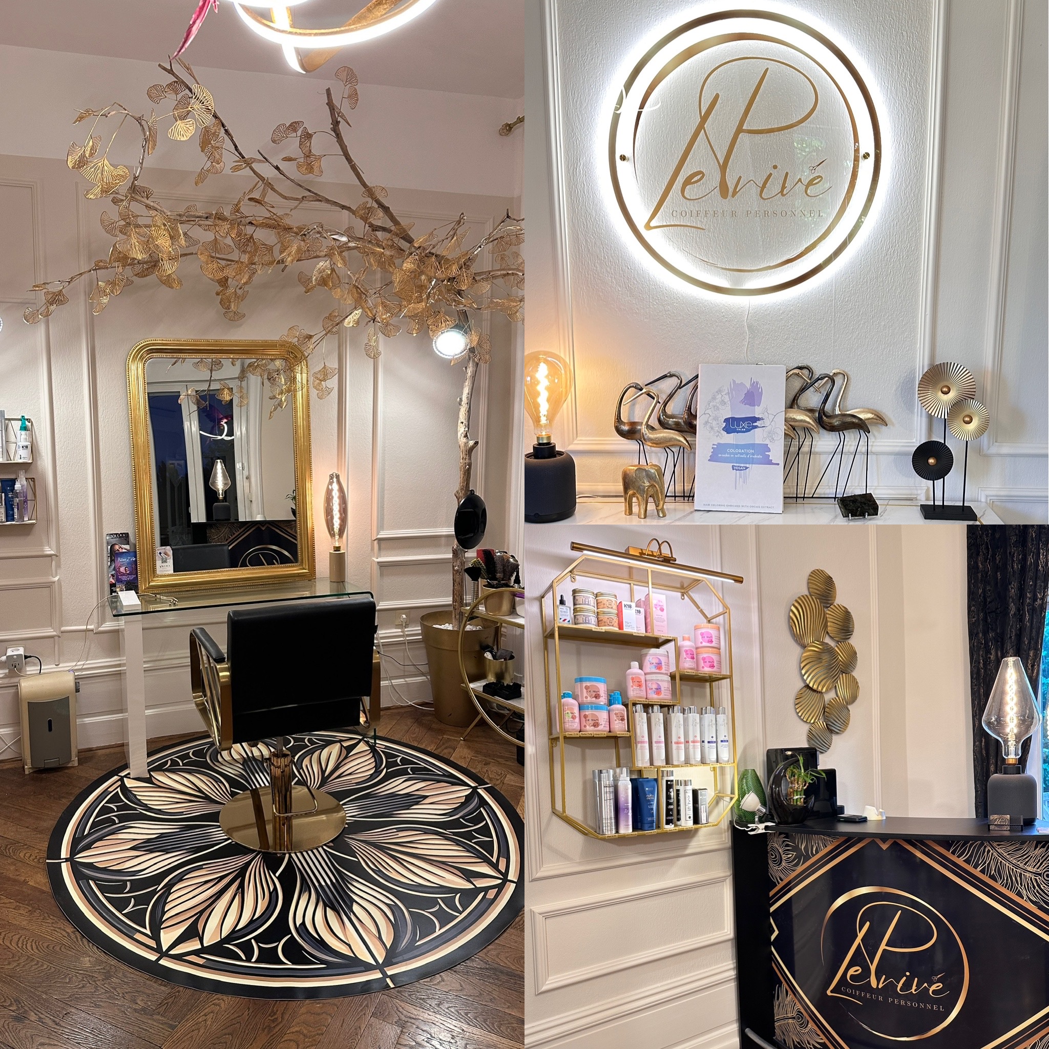 Intérieur du salon Le Privé Coiffeur