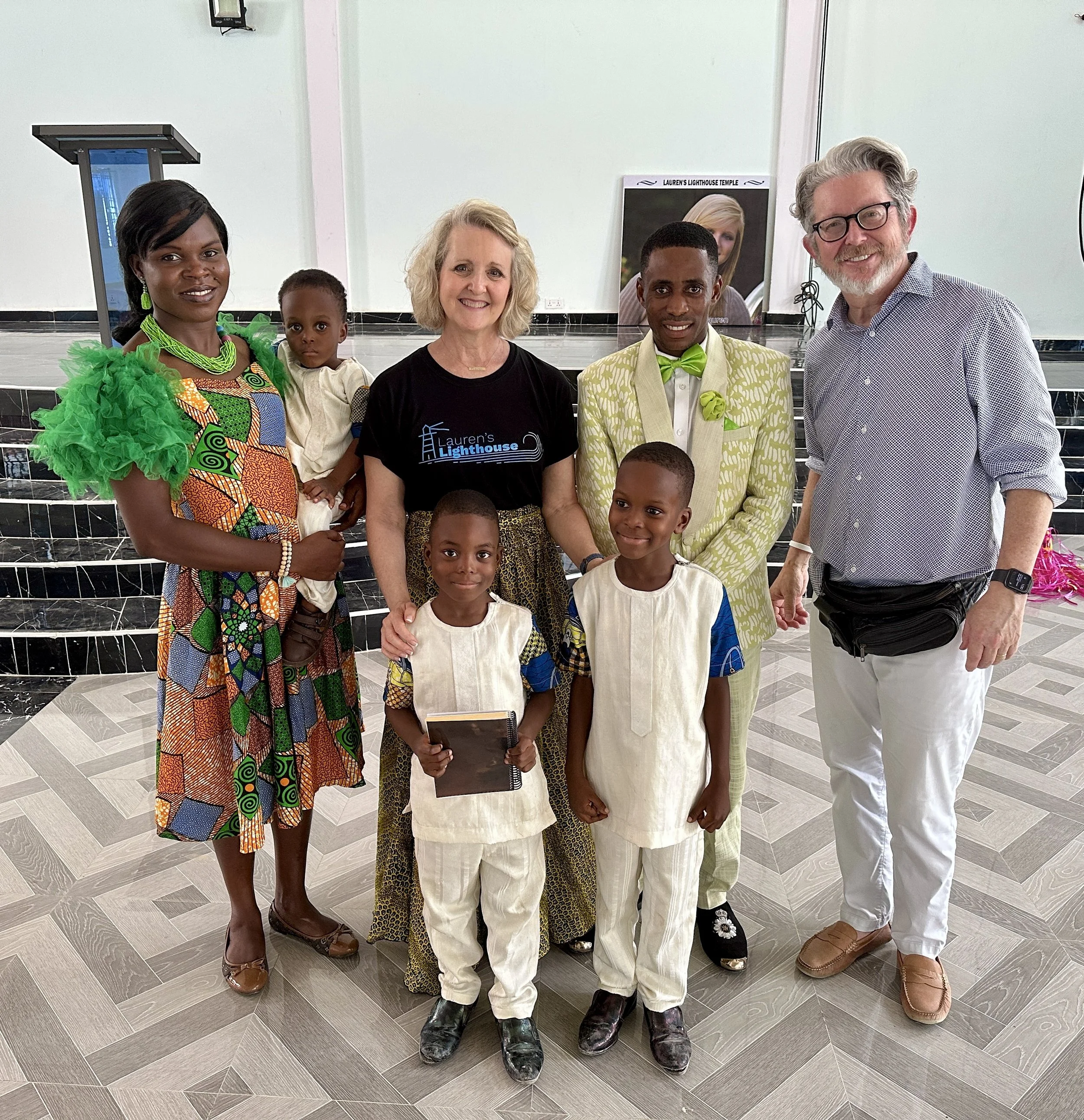 The Crawley family and Pastor Godly's family together