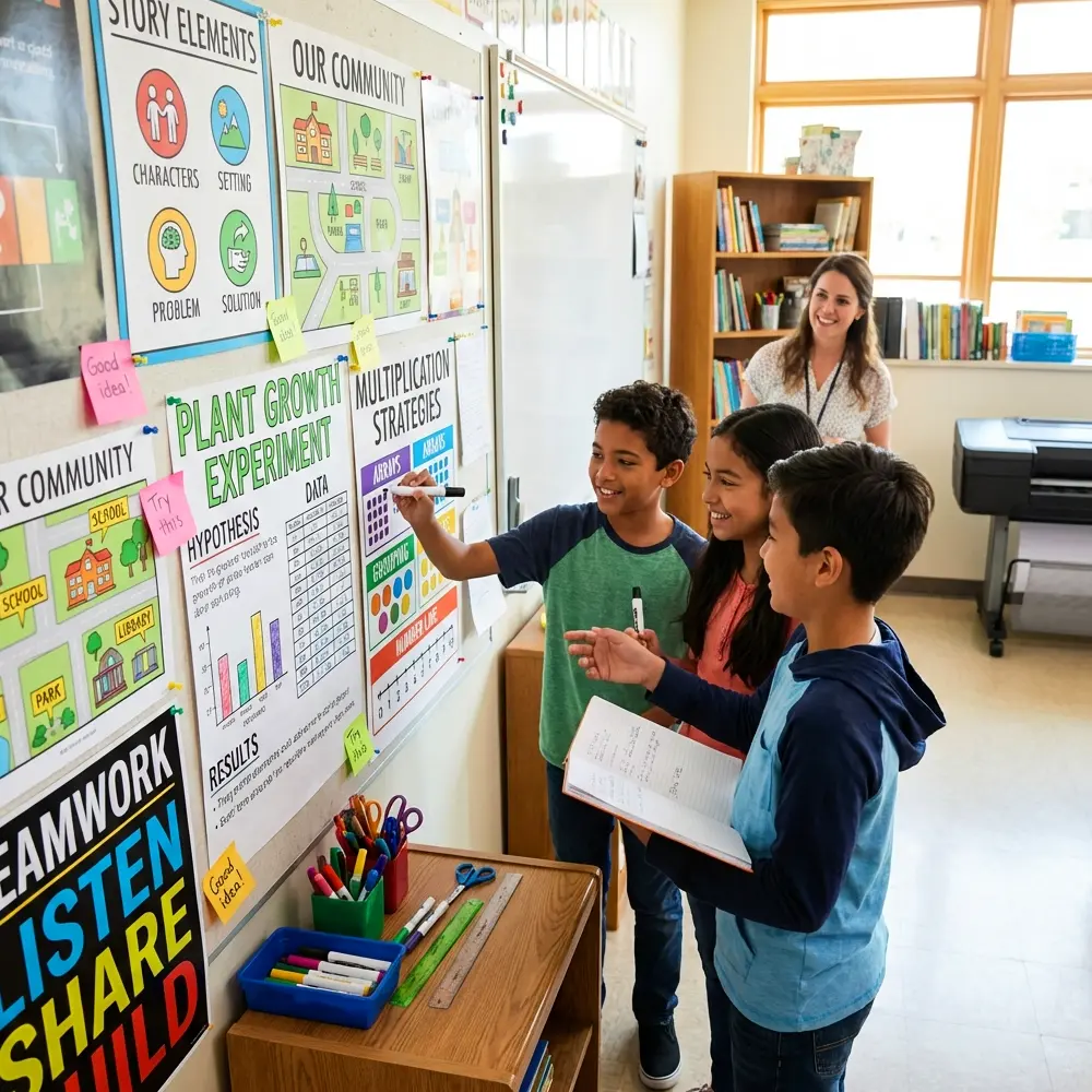 Educator in a classroom — the hidden cost of outside print vendors