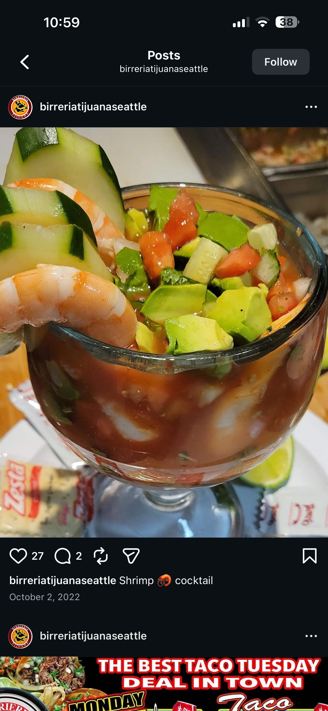 Shrimp cocktail