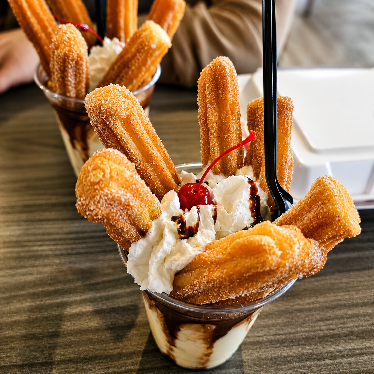 Churros with Ice Cream