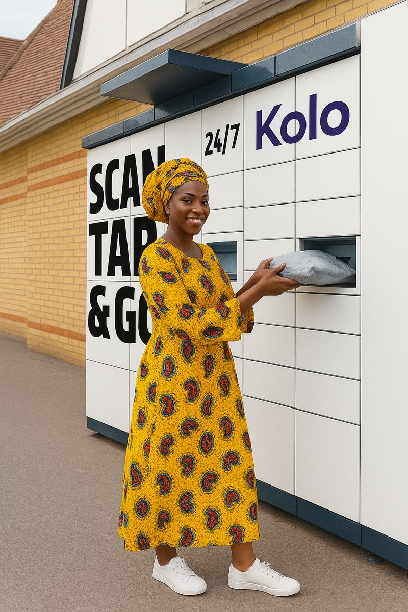 Outdoor KOLO smart locker — Scan Tap & Go, 24/7