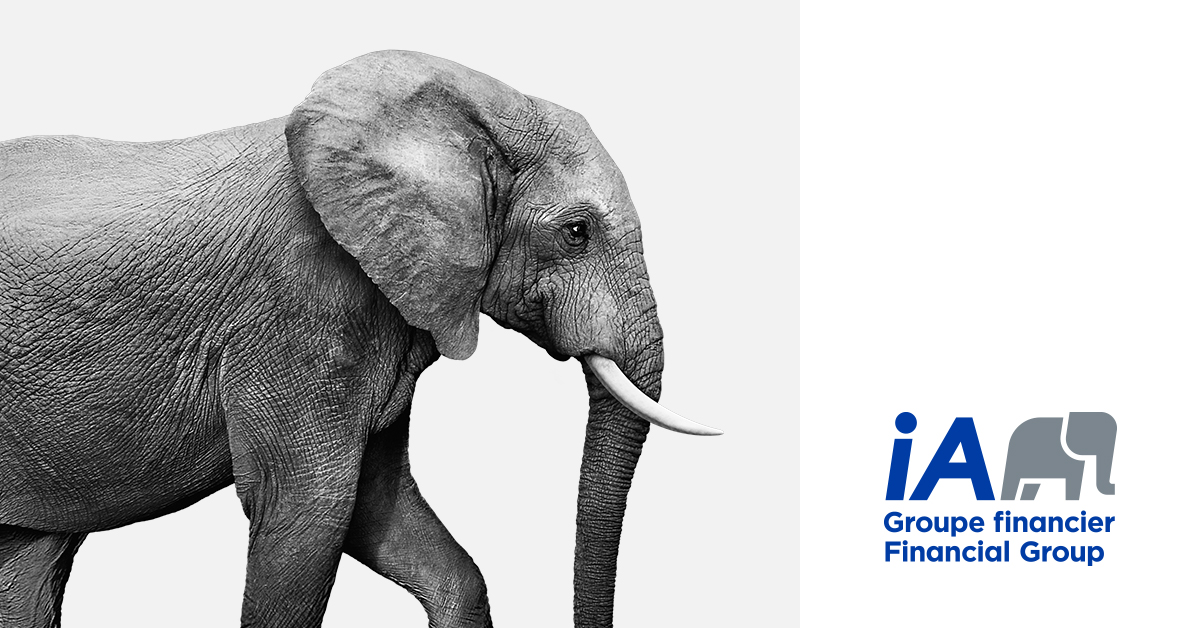 iA Groupe Financier — symbole de l'éléphant