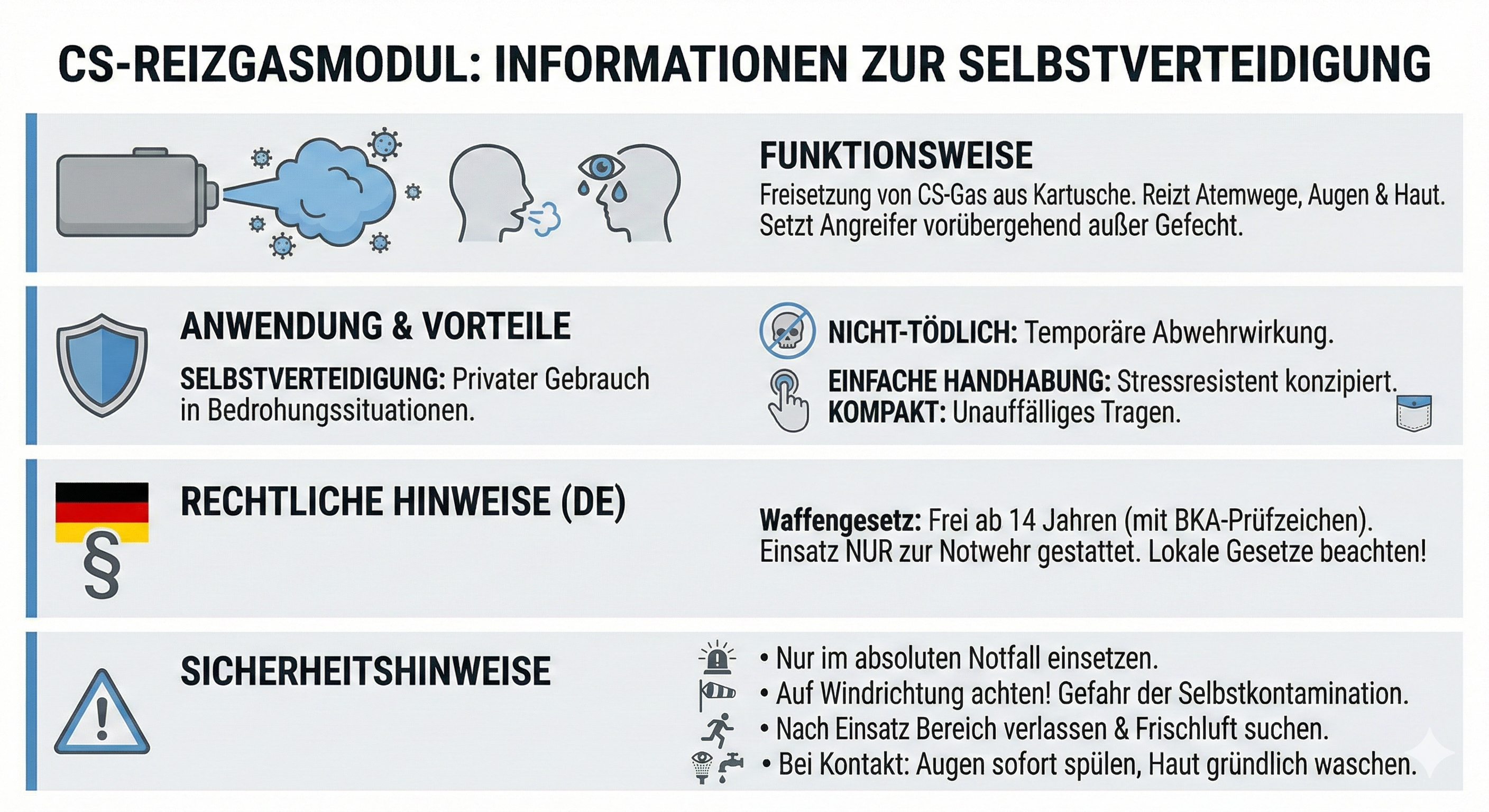 CS Reizgasmodul - Aktive Einbruchabwehr