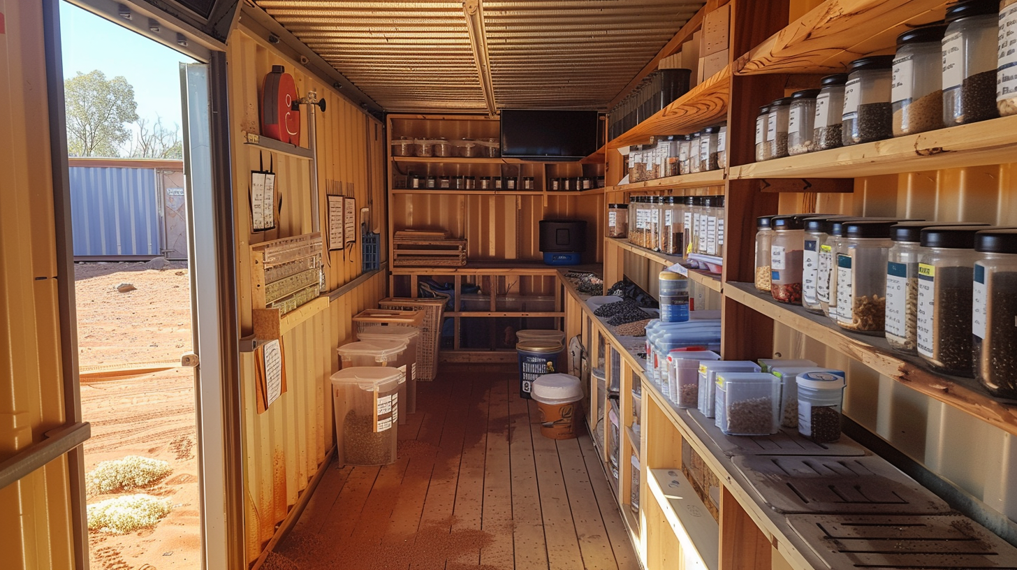 Community seed bank interior