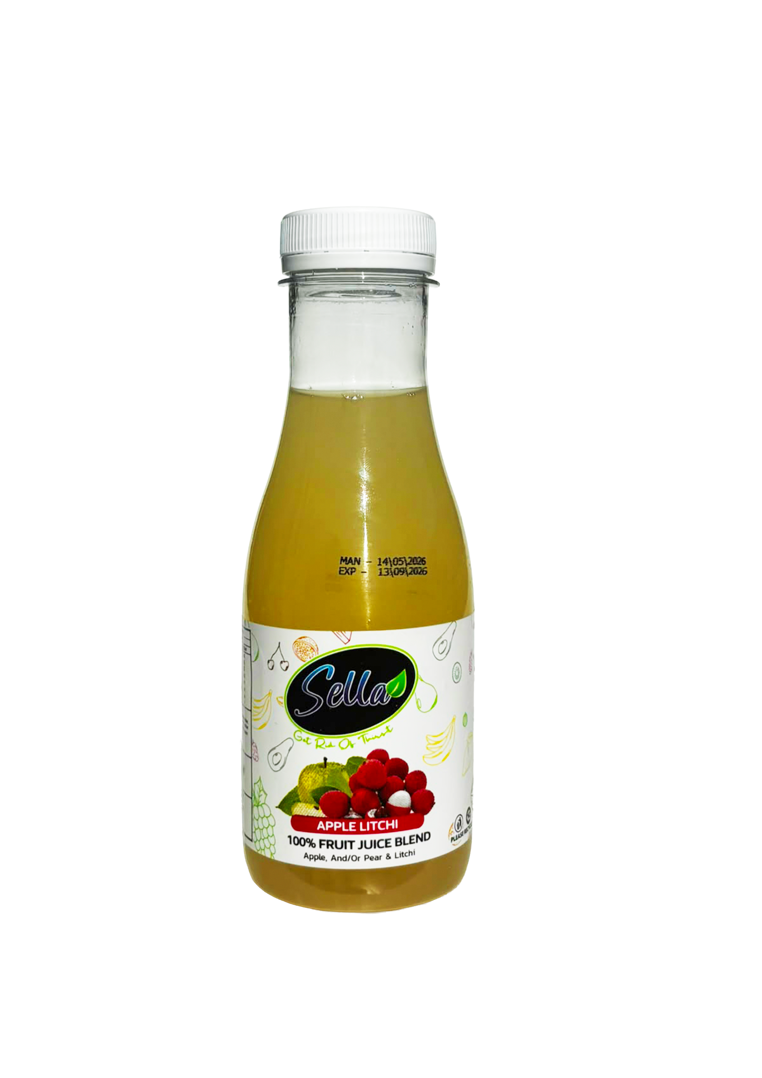 Sella 100% Apple Litchi 500ml