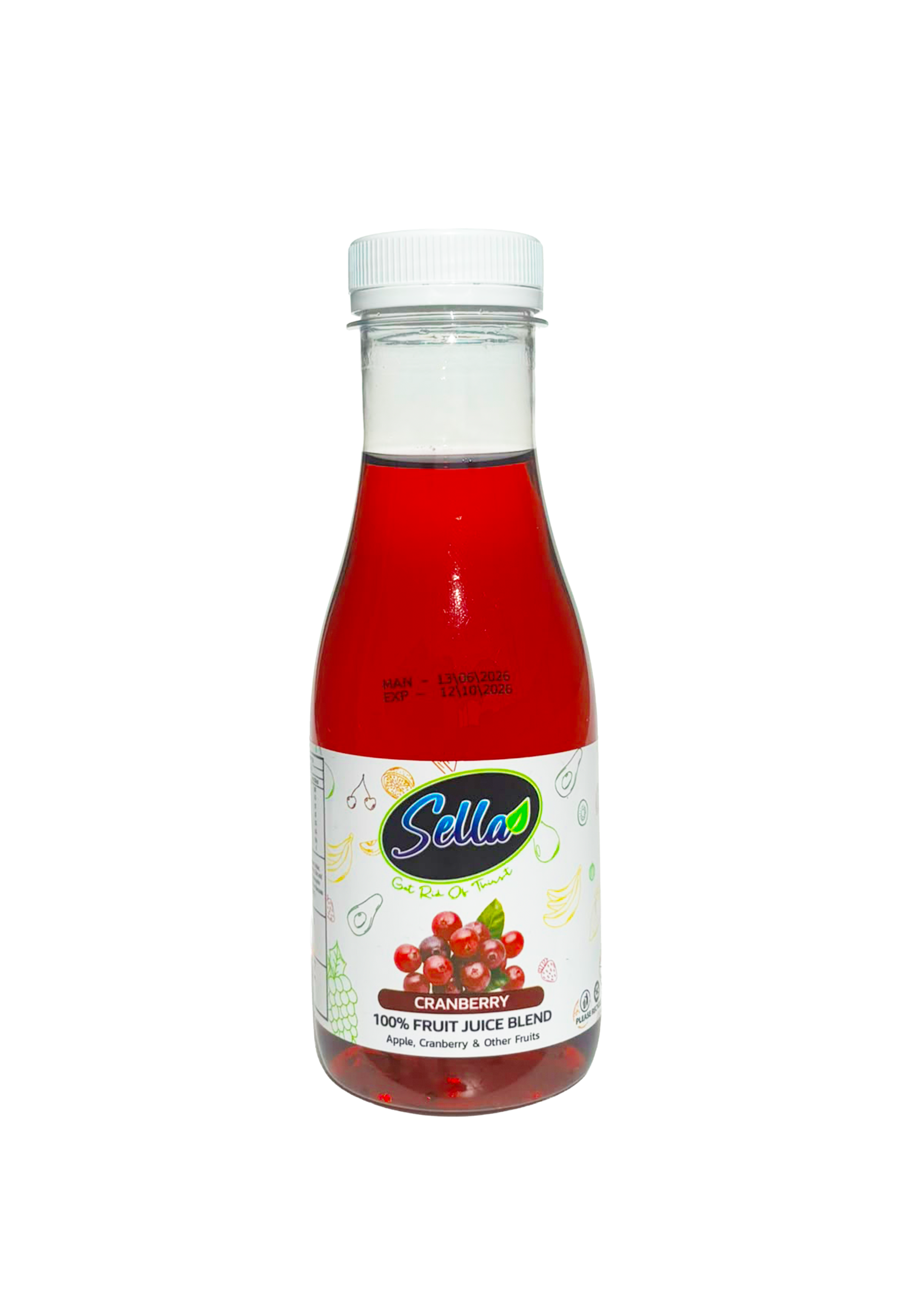 Sella 100% Cranberry 500ml