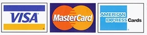 Visa, Mastercard, American Express