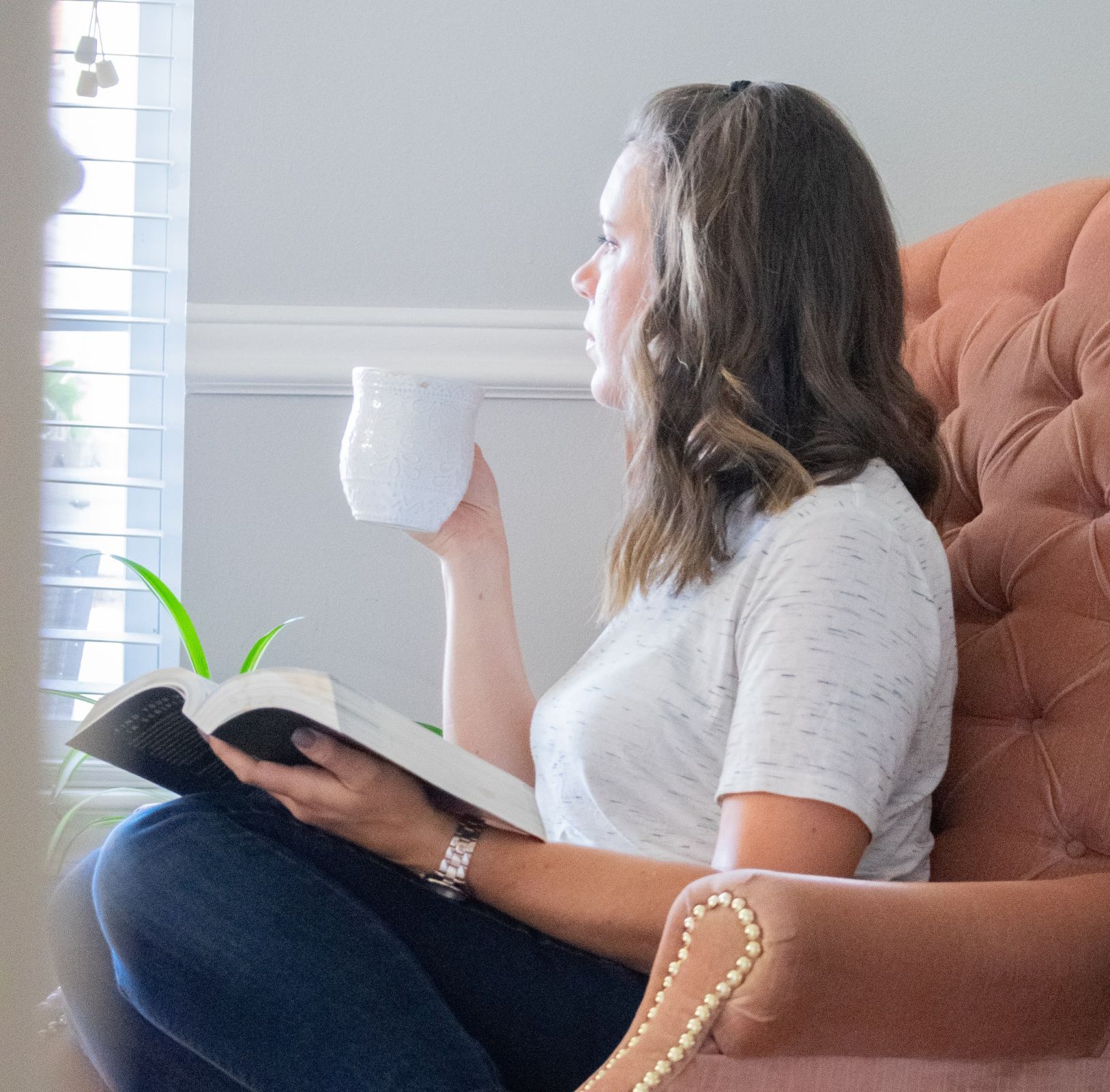 A quiet moment of reading and reflection
