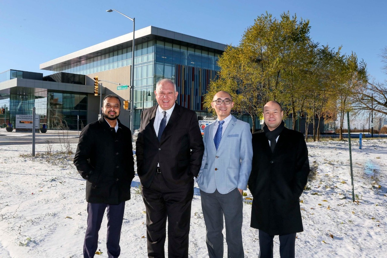 Civic recognition gathering in Markham, Canada honoring A. R. Rahman