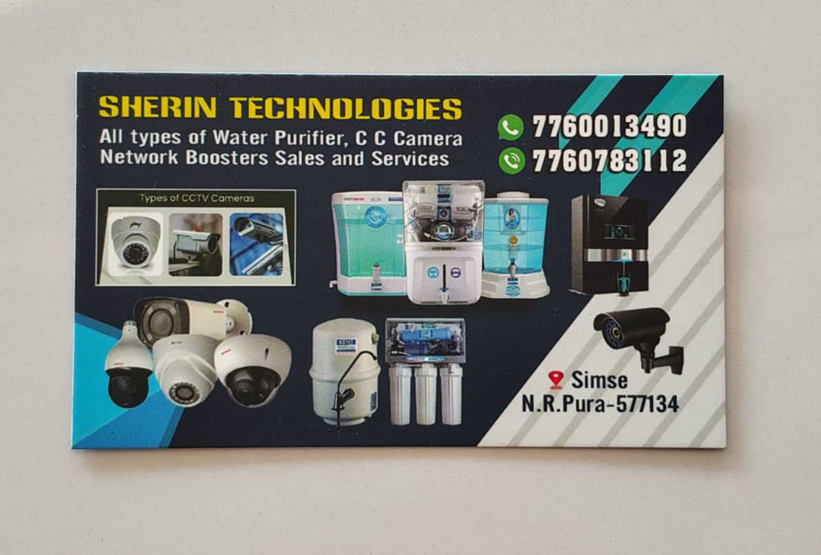 Sherin Technologies — Visiting card