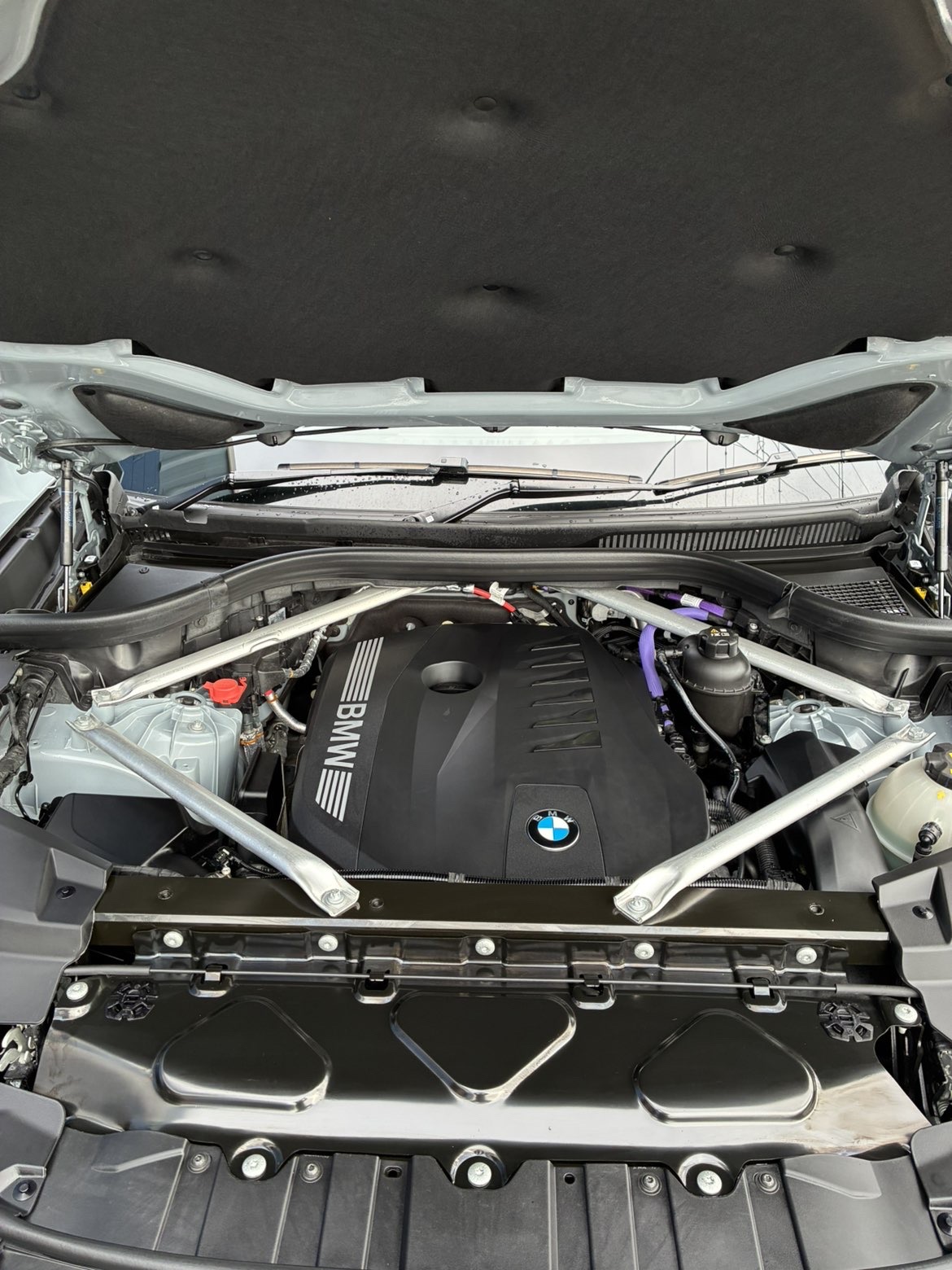 BMW X5 engine bay — fully detailed