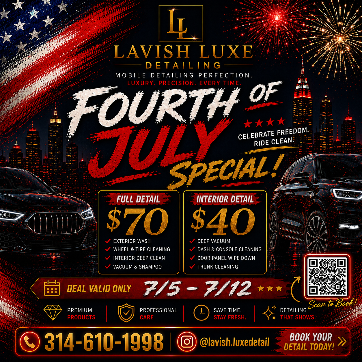 Fourth of July Special flyer
