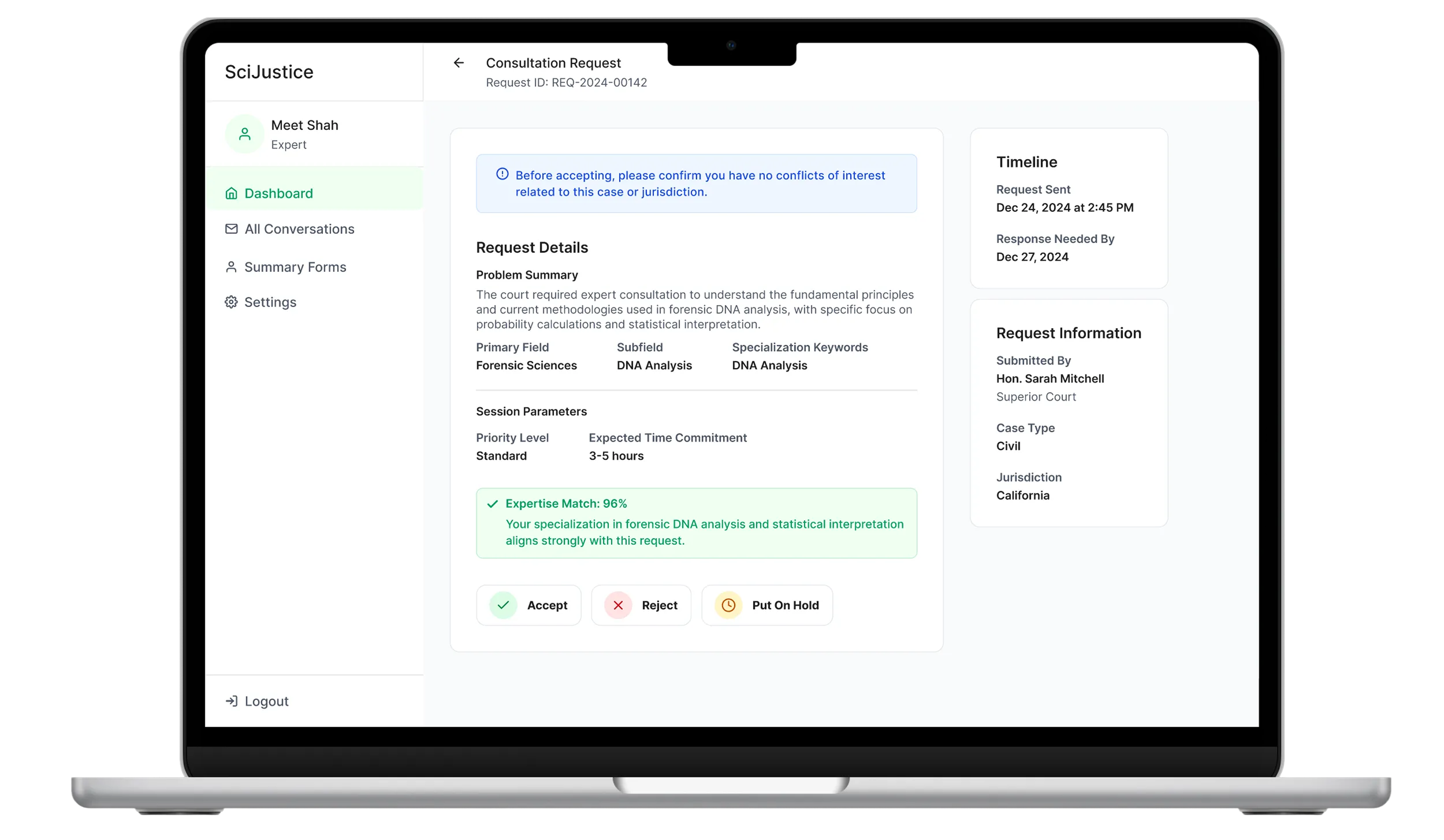 Consultation request review