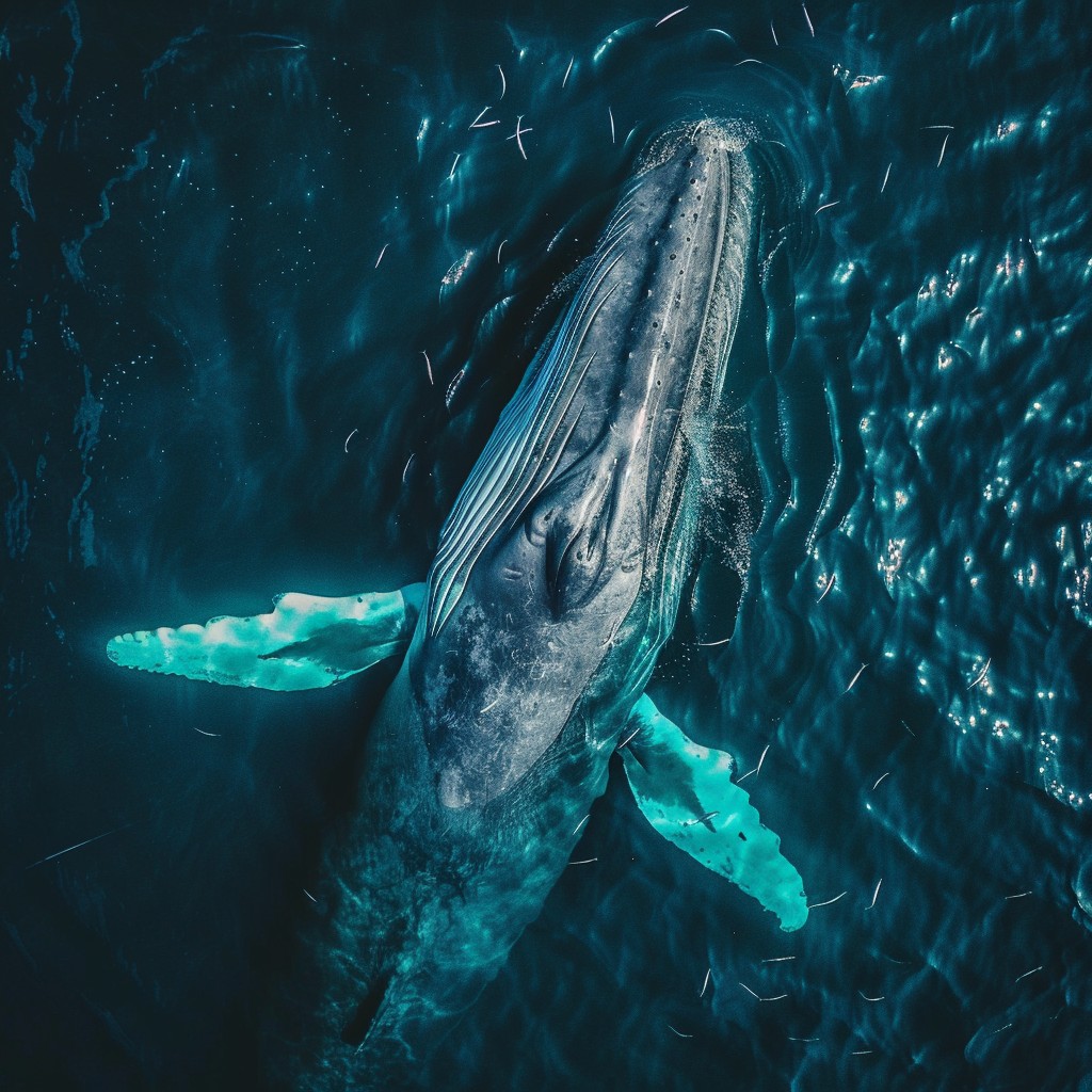 Blue whale breaching off the Mirissa coast