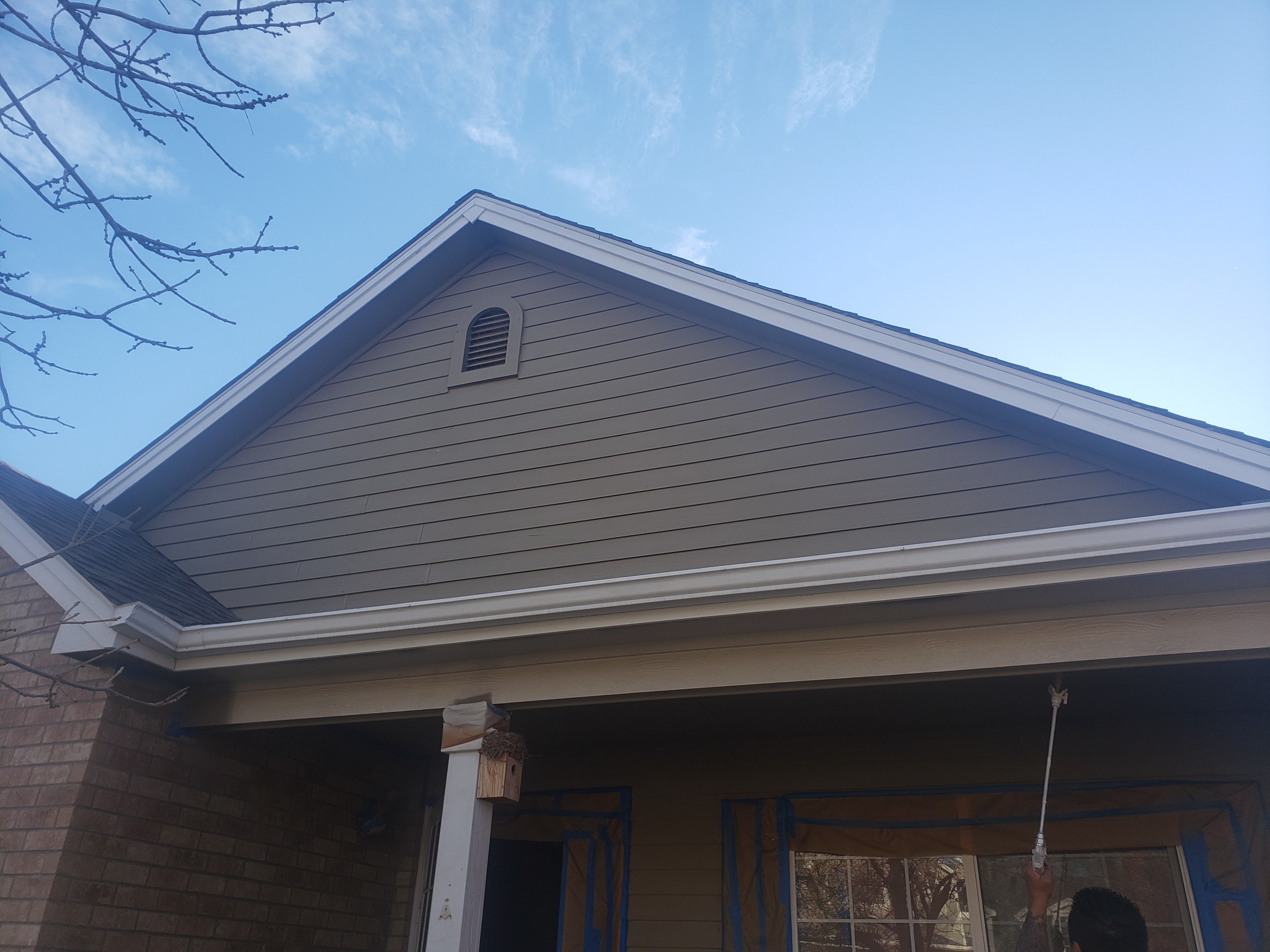 Exterior siding painting