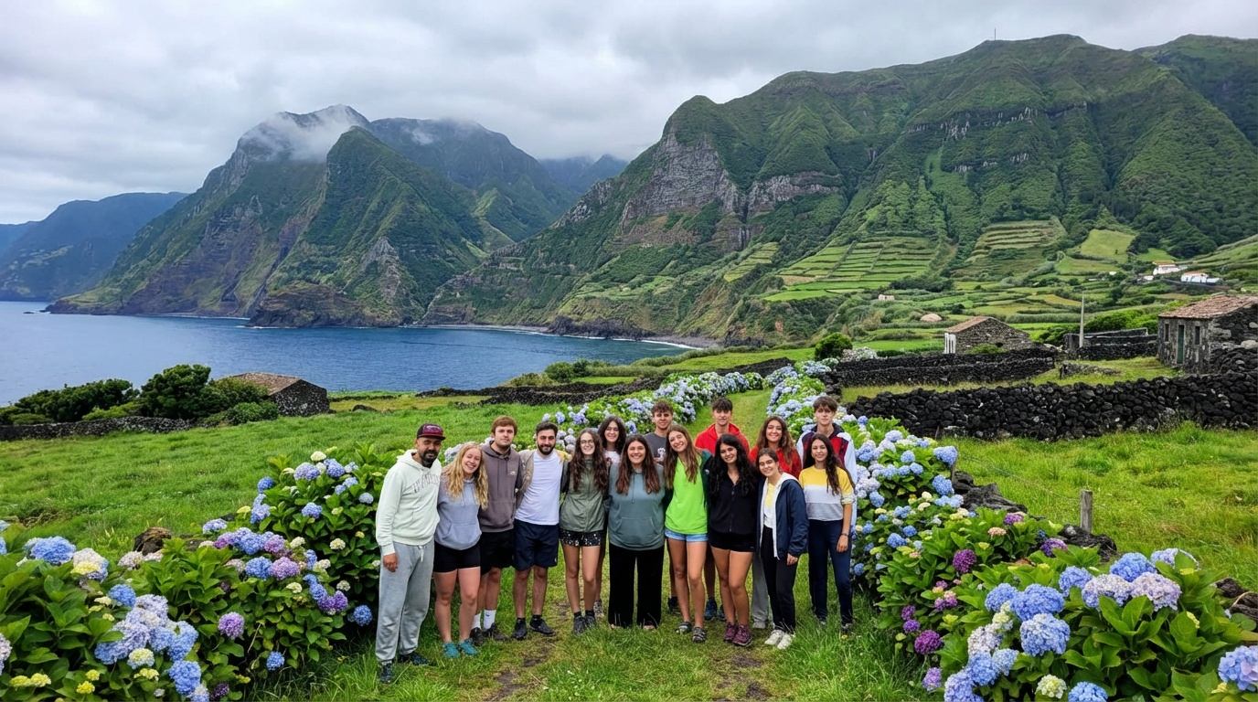 Students in Azores