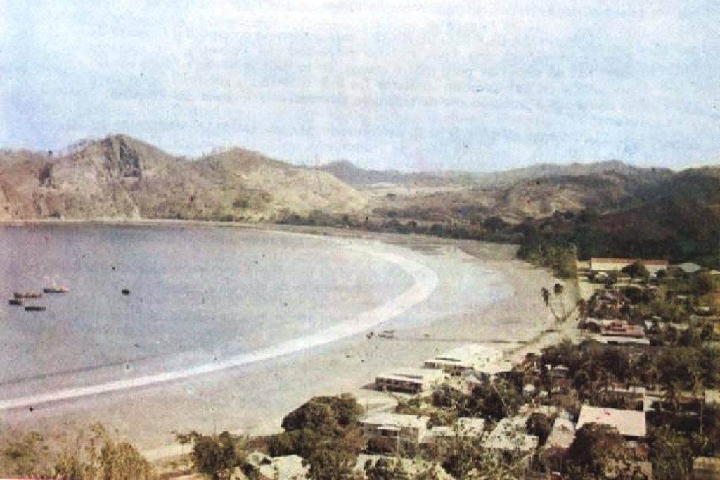 San Juan del Sur · vintage colorized panorama